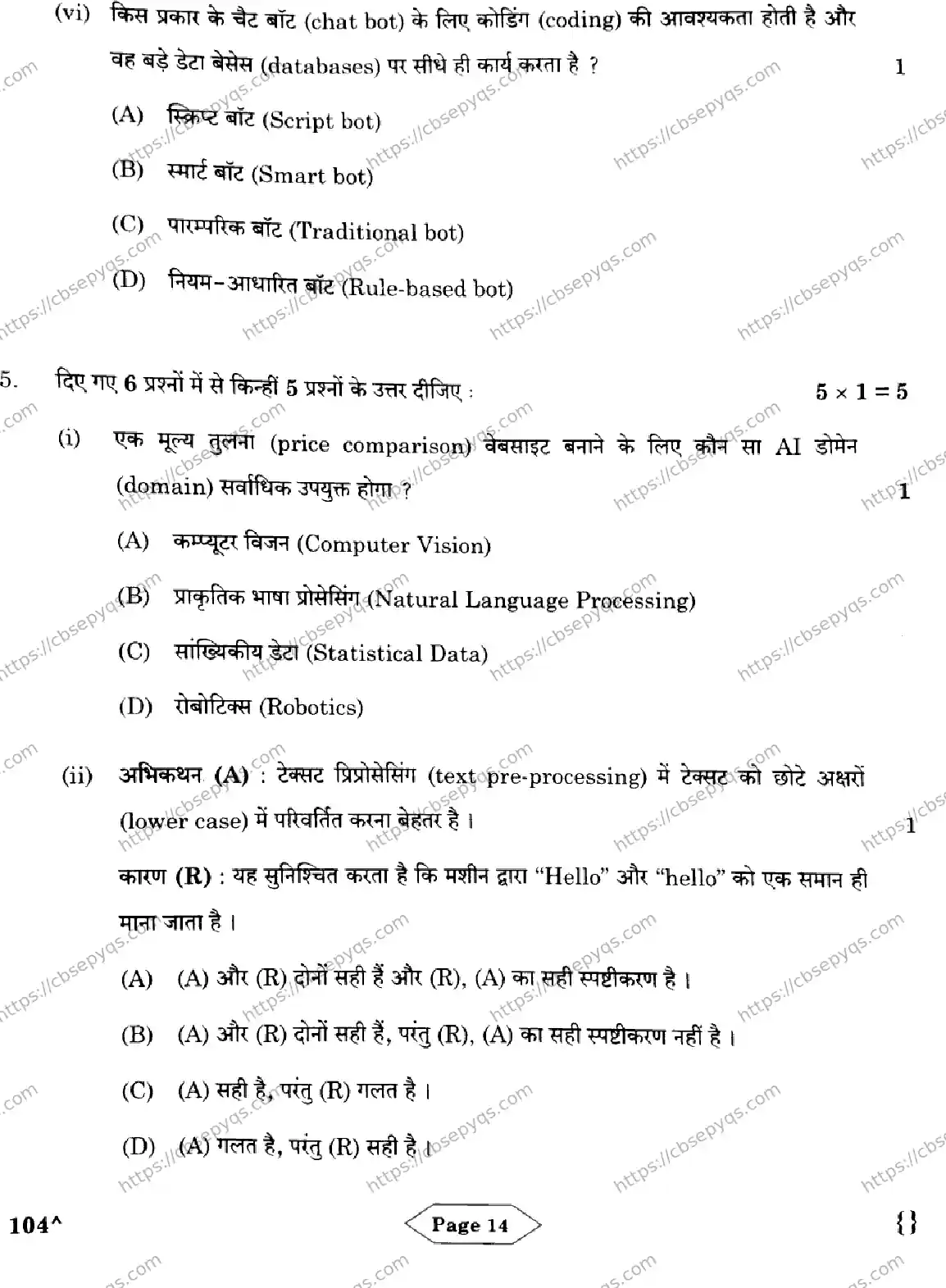 CBSE-Board-10-Previous-Year-Finals-Papers-2026-ARTIFICIAL-INTELLIGENCE-KNLM-SET-Page-14 Image