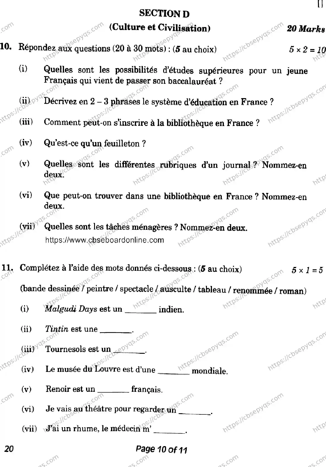 CBSE-Board-10-Previous-Year-Finals-Papers-2026-FRENCH-LMNK-SET-Page-10 Image