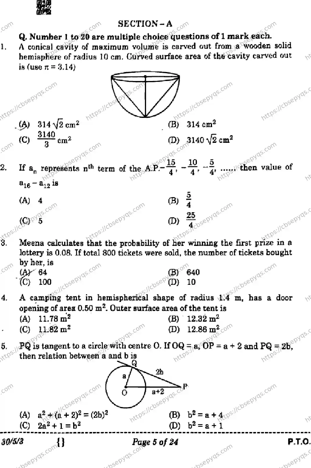 CBSE-Board-10-Previous-Year-Finals-Papers-2026-MATHEMATICS-STANDARD-LMKN-Page-5 Image