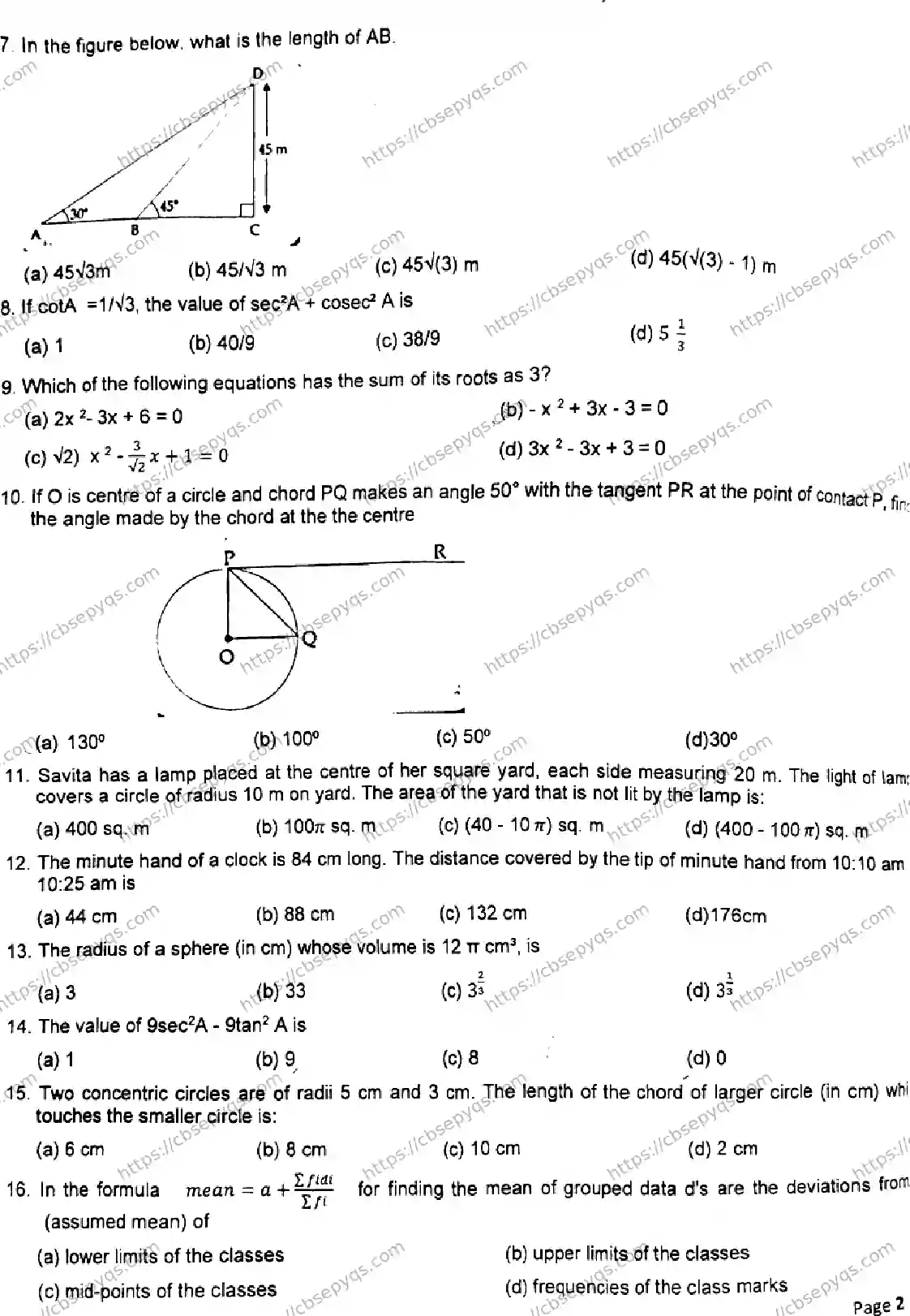 CBSE-Board-10-Previous-Year-PRE-BOARD-PAPERS-Papers-2026-PRE-BOARD-MATHEMATICS-STANDARD-JAN-Page-2 Image