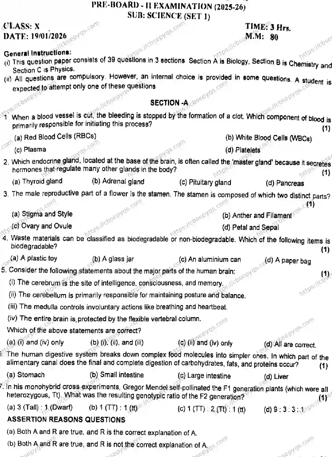 CBSE-Board-10-Previous-Year-PRE-BOARD-PAPERS-Papers-2026-PRE-BOARD-SCIENCE-SET-JAN-Page-1 Image