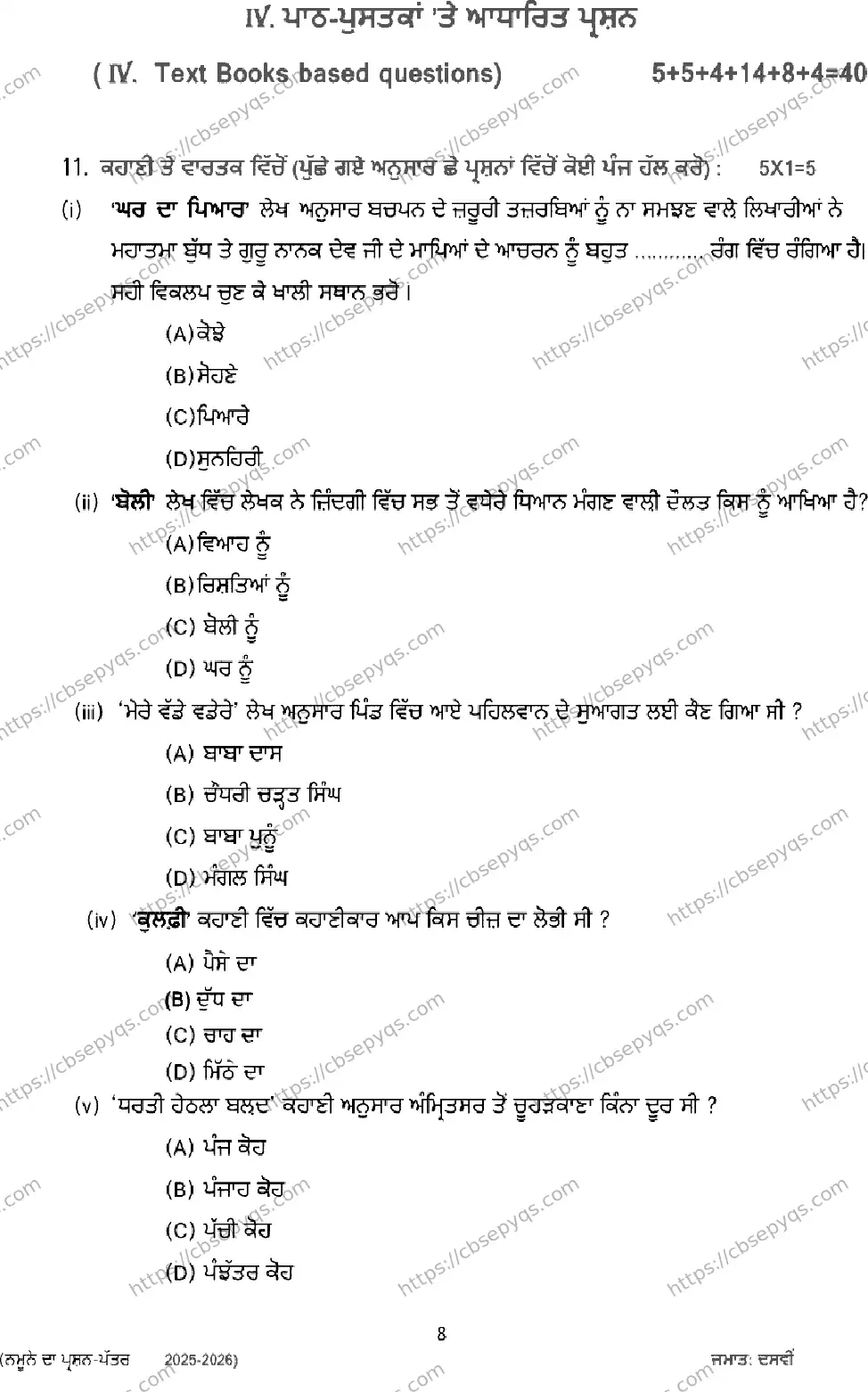 CBSE-Board-10-Previous-Year-Terms-Model-Papers-Papers-2026-MODEL-PAPER-PUNJABI-Page-8 Image