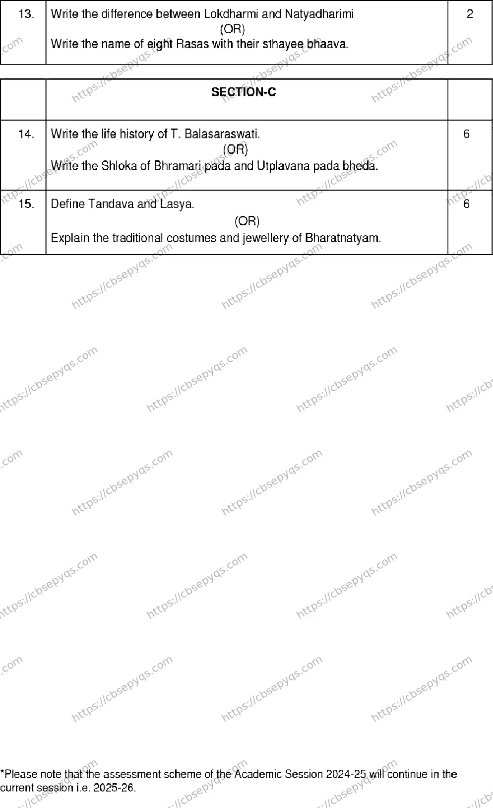 CBSE-Board-12-Previous-Year-Model-Papers-Papers-2026-MODEL-PAPER-BHARATNATYAM-Page-3 Image
