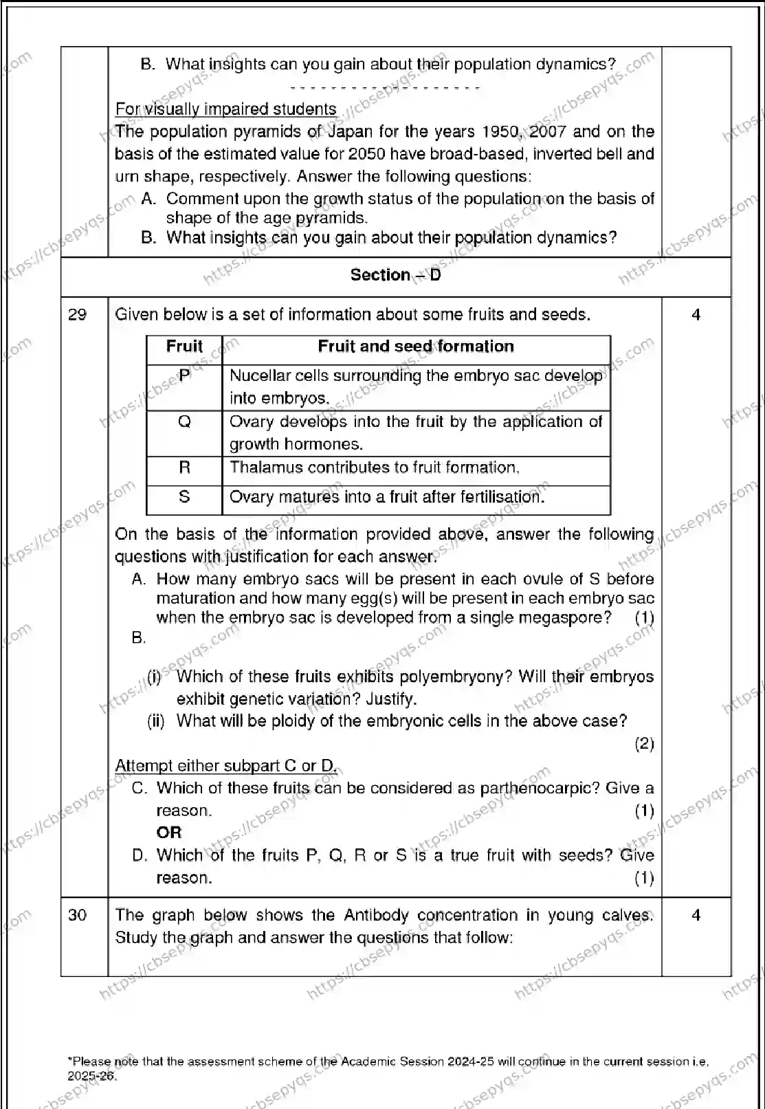 CBSE-Board-12-Previous-Year-Model-Papers-Papers-2026-MODEL-PAPER-BIOLOGY-Page-8 Image