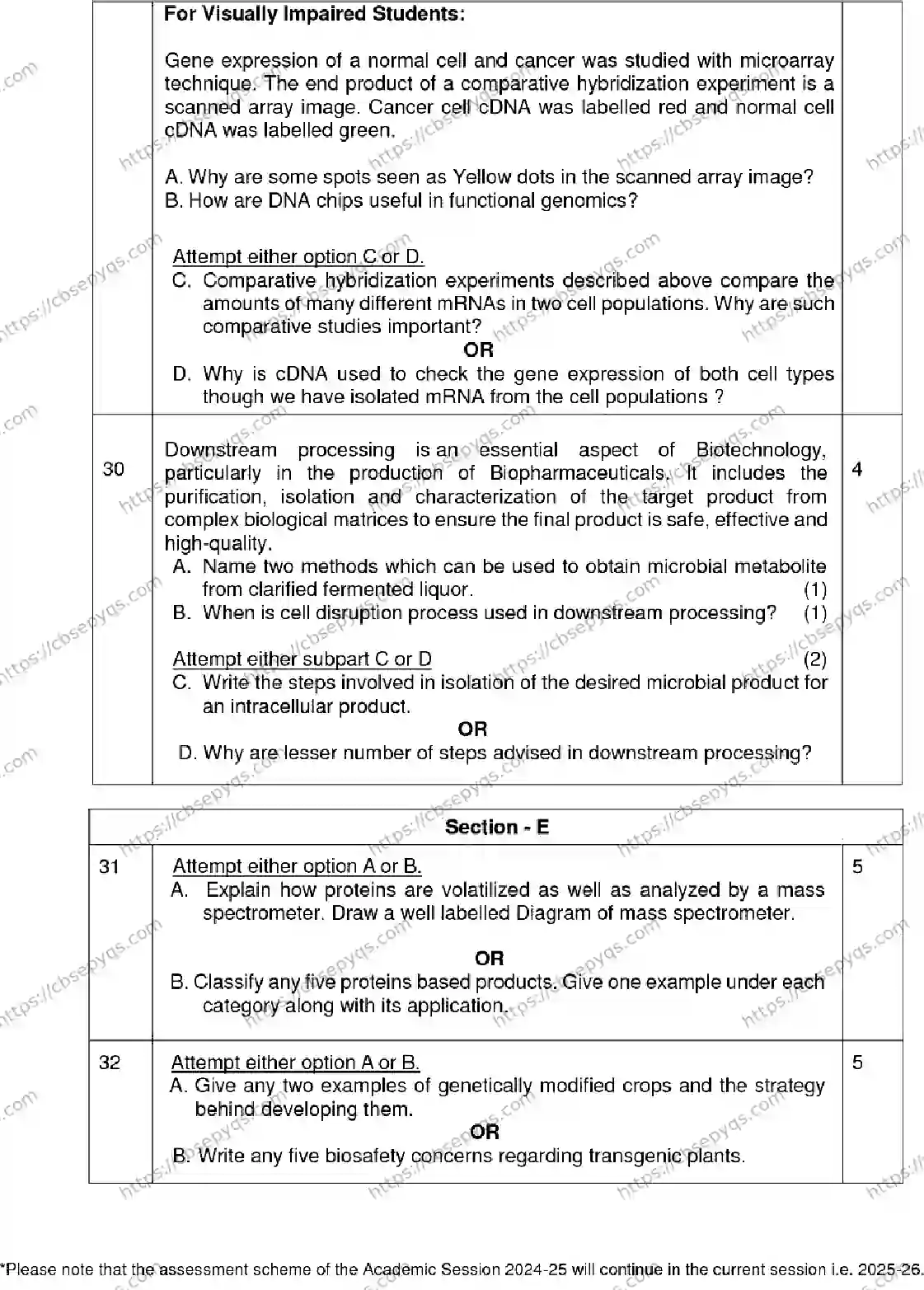 CBSE-Board-12-Previous-Year-Model-Papers-Papers-2026-MODEL-PAPER-BIOTECHNOLOGY-Page-6 Image