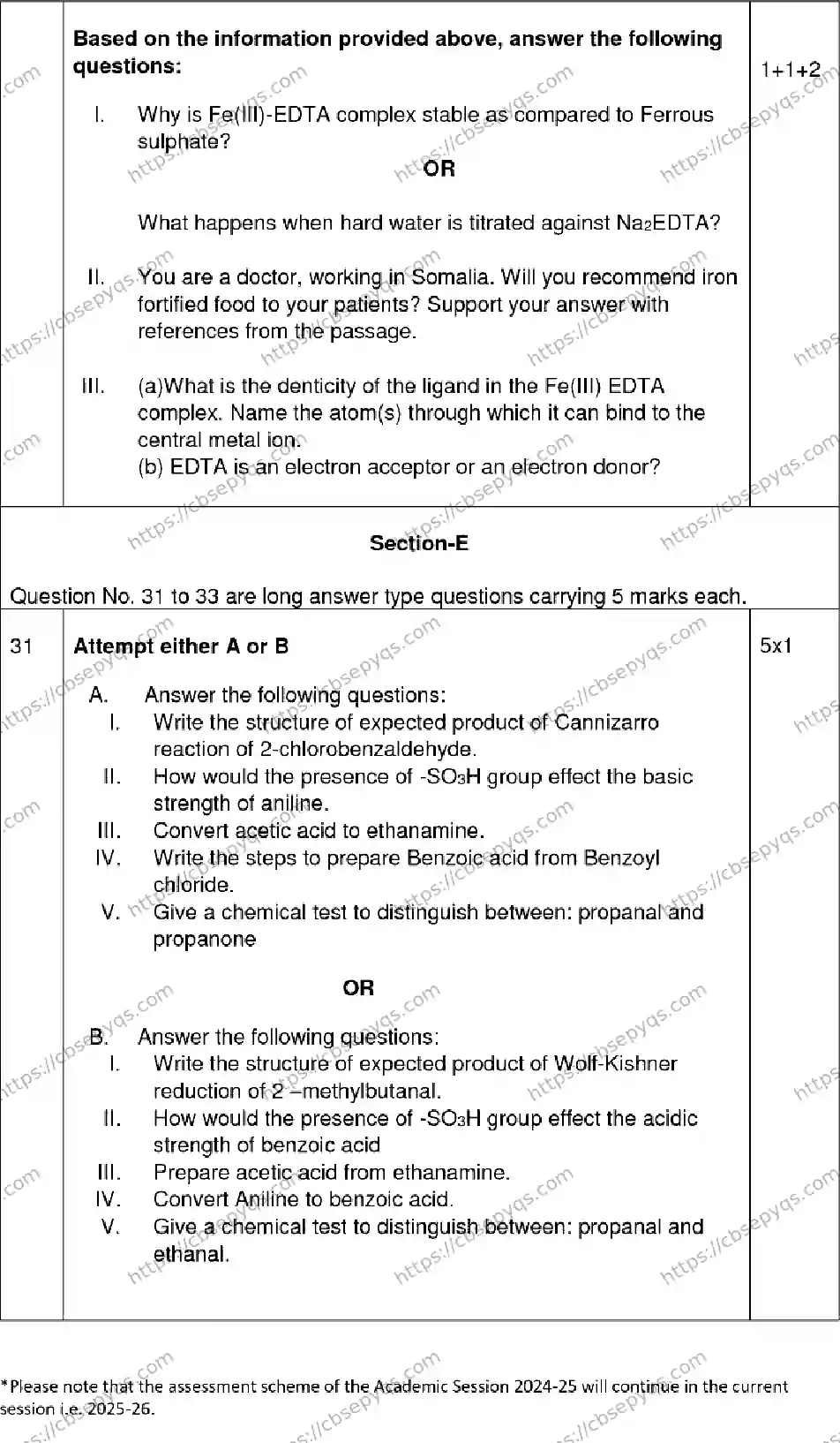 CBSE-Board-12-Previous-Year-Model-Papers-Papers-2026-MODEL-PAPER-CHEMISTRY-Page-14 Image