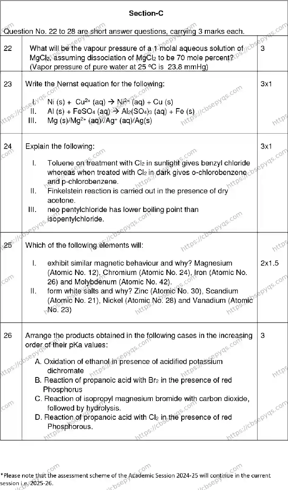 CBSE-Board-12-Previous-Year-Model-Papers-Papers-2026-MODEL-PAPER-CHEMISTRY-Page-7 Image