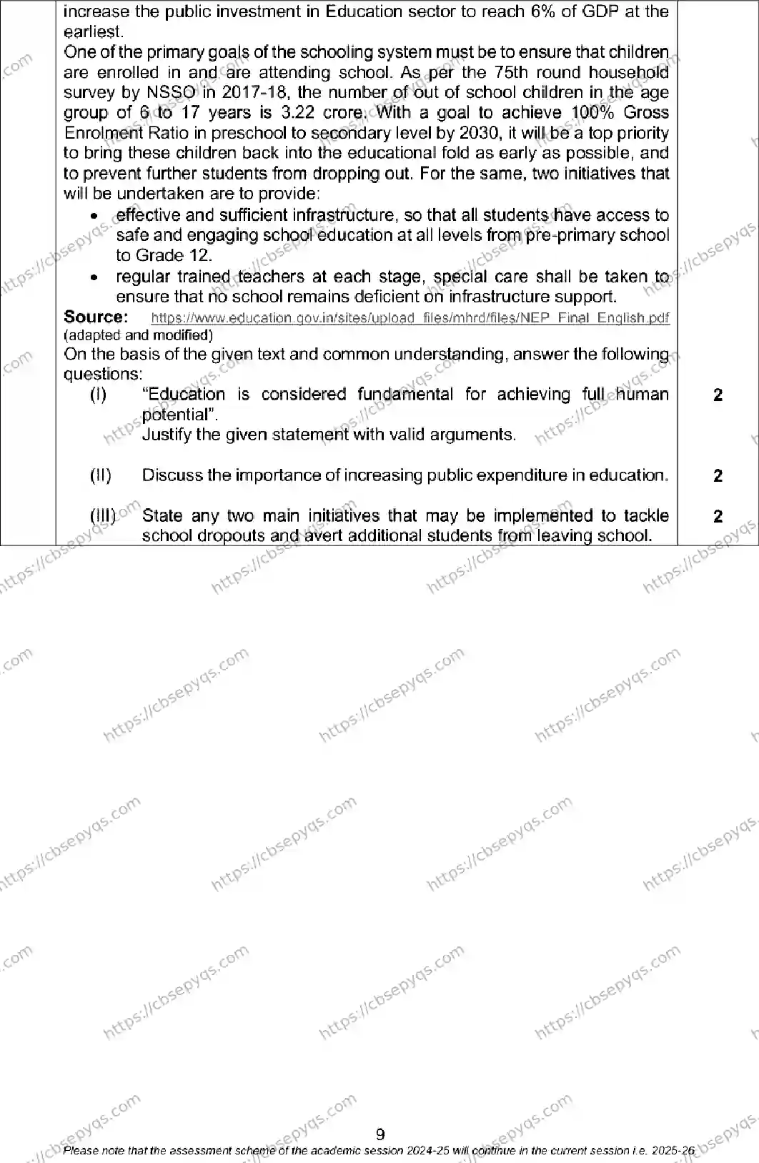 CBSE-Board-12-Previous-Year-Model-Papers-Papers-2026-MODEL-PAPER-ECONOMICS-Page-9 Image