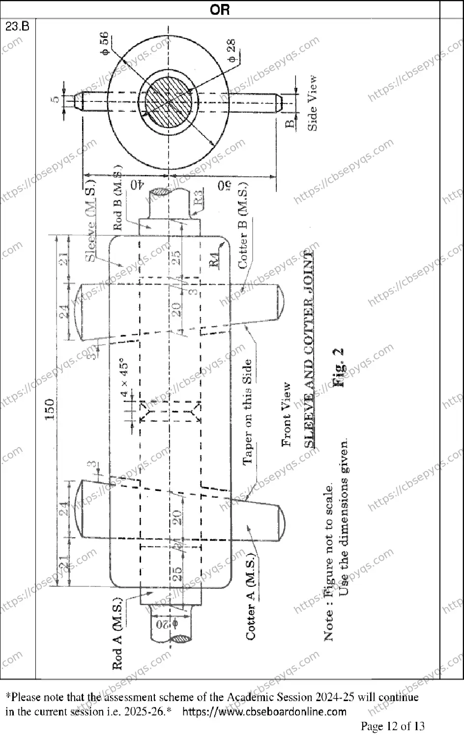 CBSE-Board-12-Previous-Year-Model-Papers-Papers-2026-MODEL-PAPER-ENGINEERING-GRAPHICS-Page-12 Image