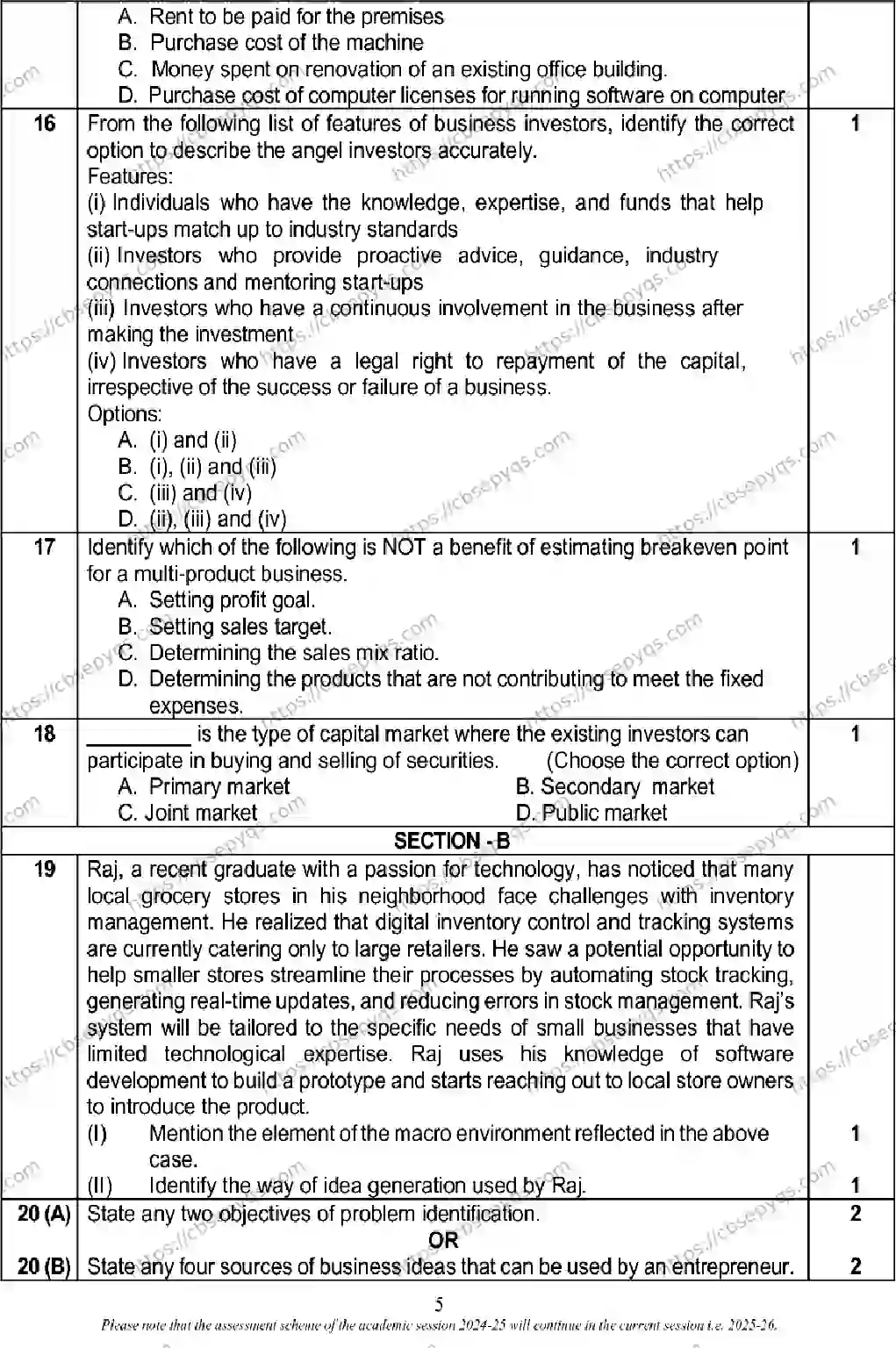 CBSE-Board-12-Previous-Year-Model-Papers-Papers-2026-MODEL-PAPER-ENTREPRENEURSHIP-Page-5 Image