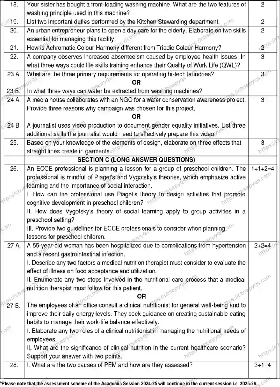 CBSE-Board-12-Previous-Year-Model-Papers-Papers-2026-MODEL-PAPER-HOME-SCIENCE-Page-4 Image