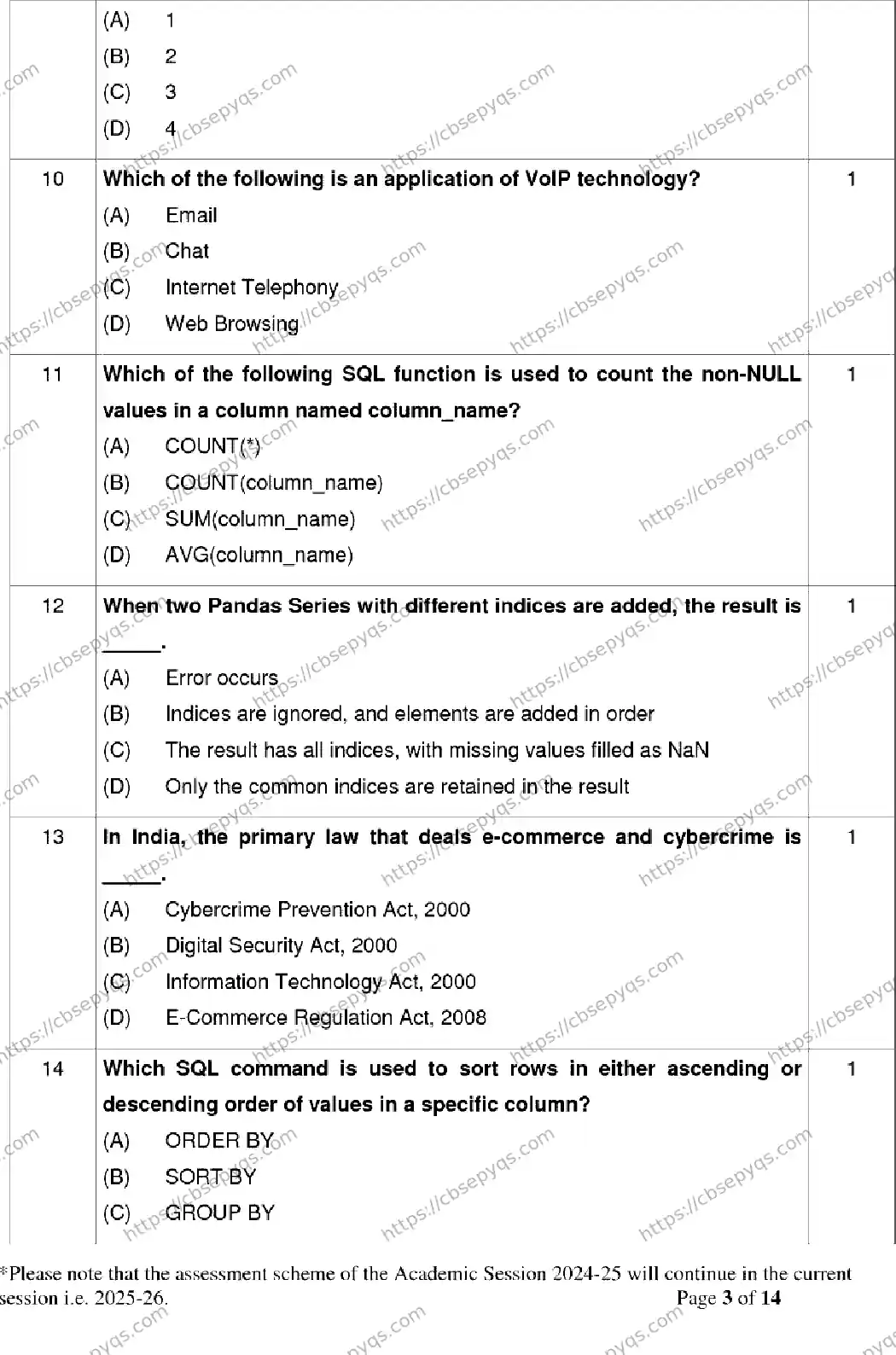 CBSE-Board-12-Previous-Year-Model-Papers-Papers-2026-MODEL-PAPER-INFORMATICS-PRACTICES-Page-3 Image