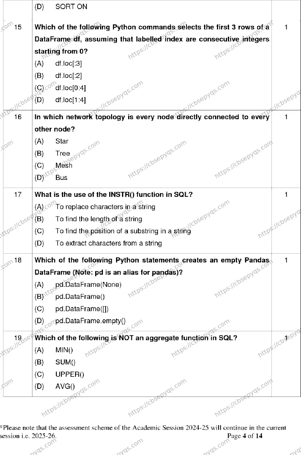 CBSE-Board-12-Previous-Year-Model-Papers-Papers-2026-MODEL-PAPER-INFORMATICS-PRACTICES-Page-4 Image