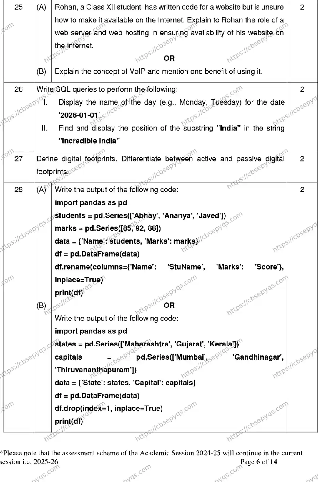 CBSE-Board-12-Previous-Year-Model-Papers-Papers-2026-MODEL-PAPER-INFORMATICS-PRACTICES-Page-6 Image