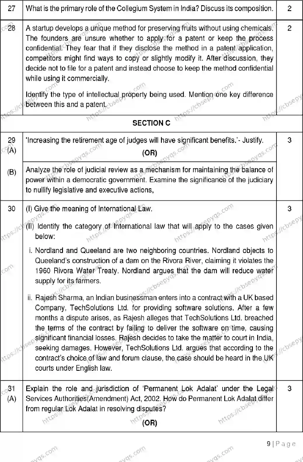 CBSE-Board-12-Previous-Year-Model-Papers-Papers-2026-MODEL-PAPER-LEGAL-STUDIES-Page-9 Image