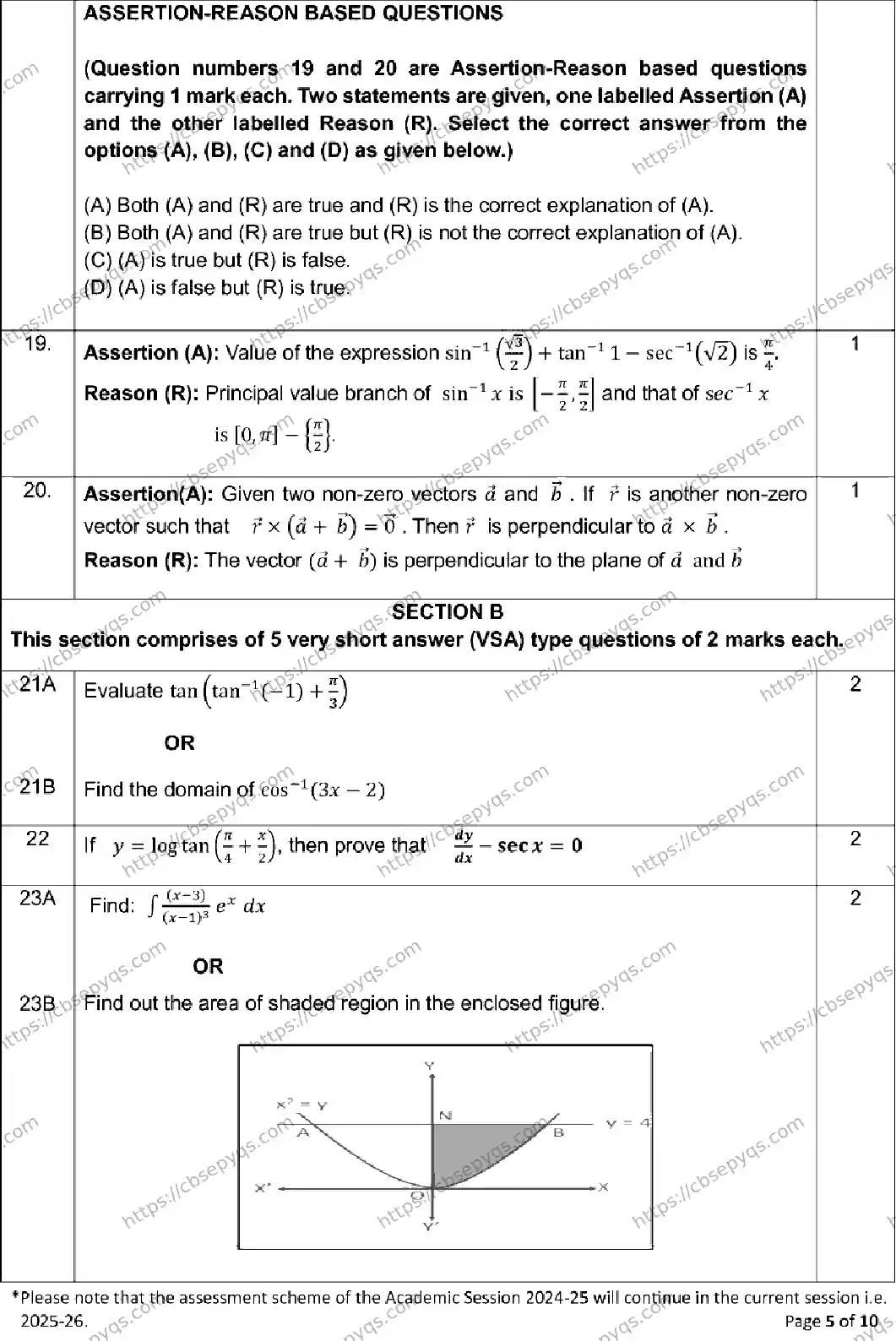 CBSE-Board-12-Previous-Year-Model-Papers-Papers-2026-MODEL-PAPER-MATHEMATICS-Page-5 Image