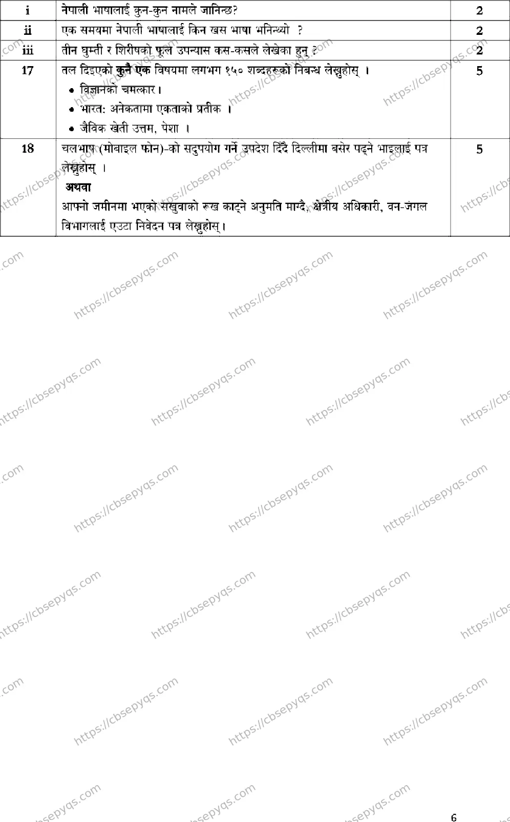 CBSE-Board-12-Previous-Year-Model-Papers-Papers-2026-MODEL-PAPER-NEPALI-Page-6 Image