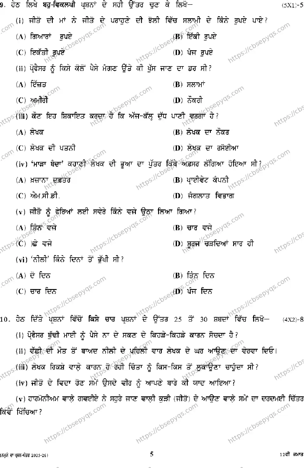 CBSE-Board-12-Previous-Year-Model-Papers-Papers-2026-MODEL-PAPER-PUNJABI-Page-5 Image