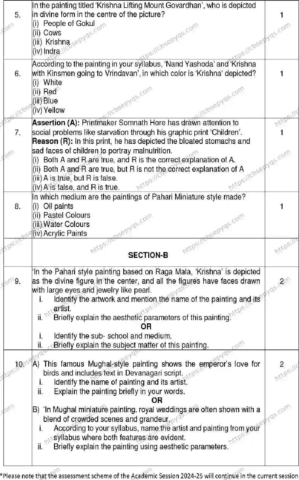 CBSE-Board-12-Previous-Year-Model-Papers-Papers-2026-MODEL-PAPER-SCULPTURE-Page-2 Image