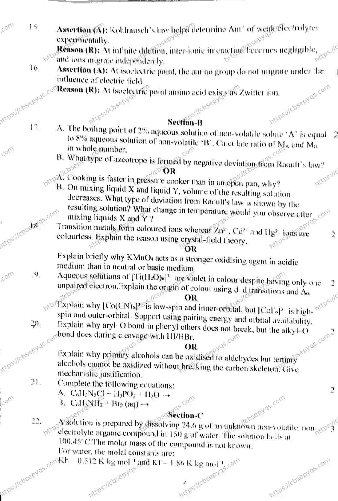 CBSE-Board-12-Previous-Year-PRE-BOARD-PAPERS-Papers-2026-PRE-BOARD-CHEMISTRY-JAN-Page-4 Image