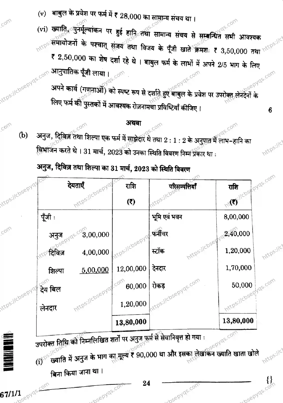 CBSE-Board-12-Previous-Year-Question-Papers-Papers-2026-ACCOUNTANCY-SRQP-SET-A-Page-24 Image