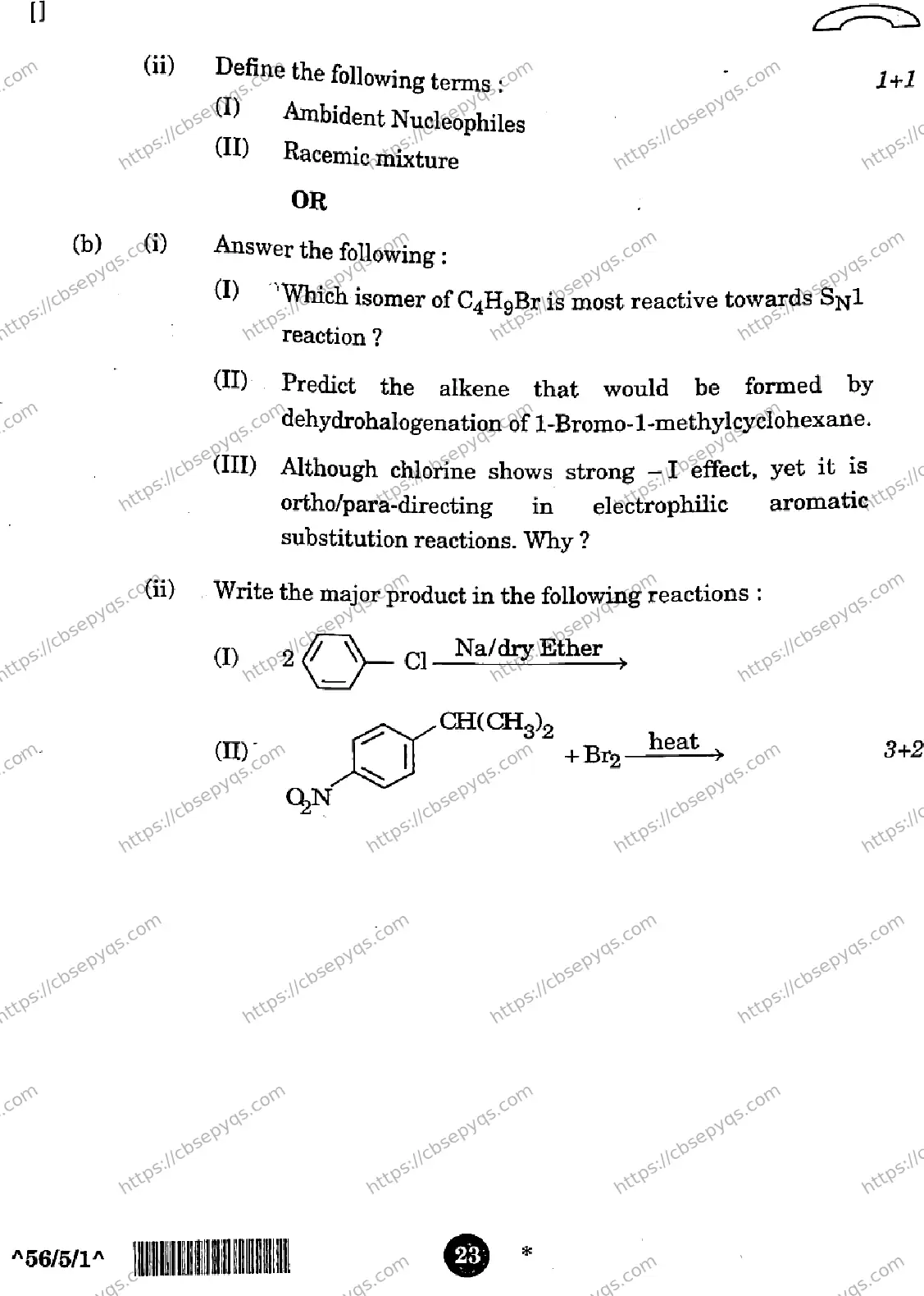 CBSE-Board-12-Previous-Year-Question-Papers-Papers-2026-CHEMISTRY-QSRP-SET-D-Page-23 Image