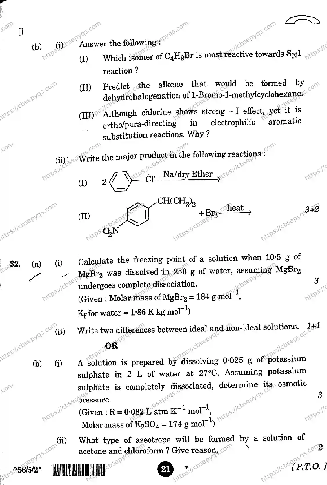 CBSE-Board-12-Previous-Year-Question-Papers-Papers-2026-CHEMISTRY-QSRP-SET-E-Page-21 Image