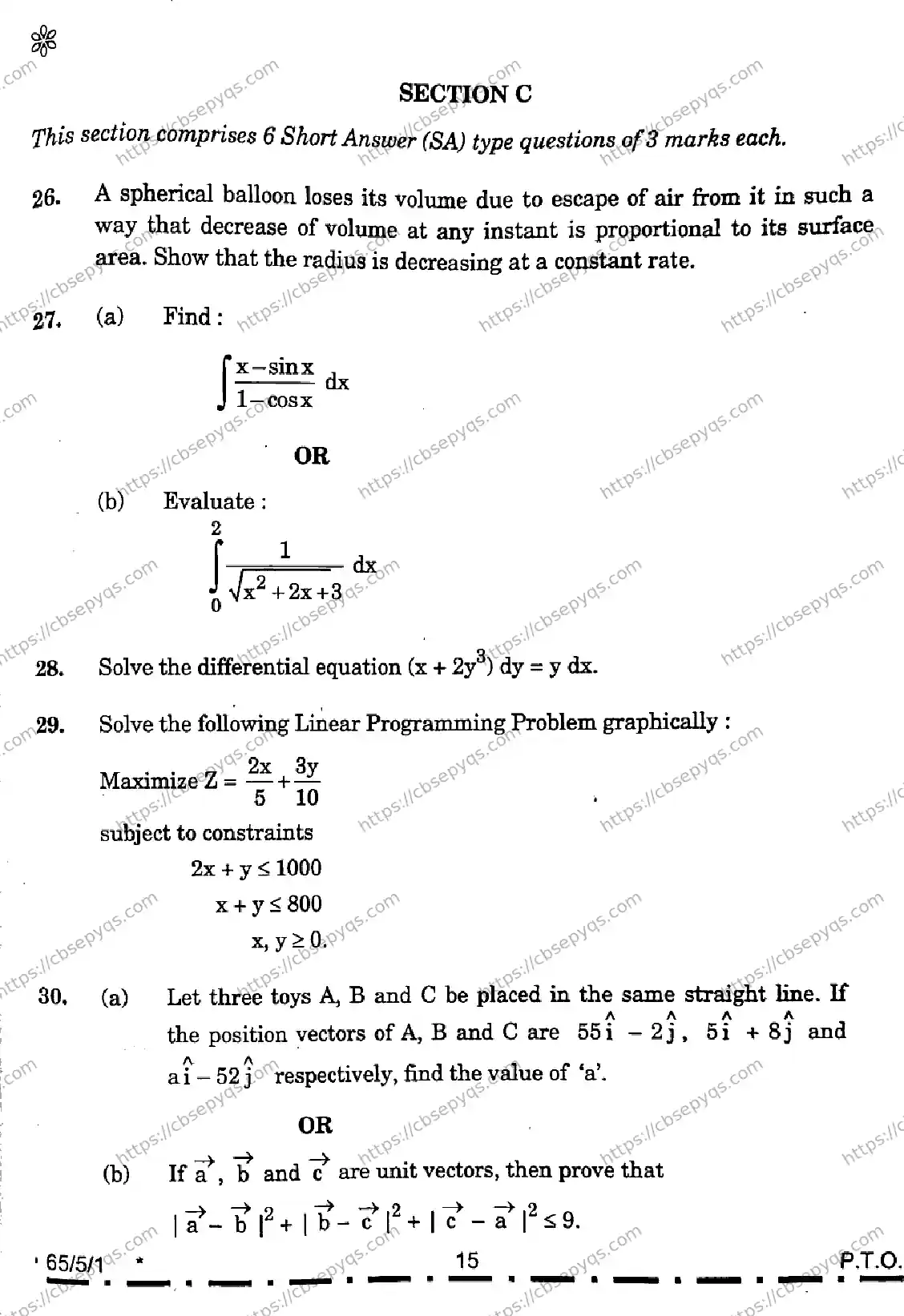 CBSE-Board-12-Previous-Year-Question-Papers-Papers-2026-MATHEMATICS-PQSR-SET-C-Page-15 Image