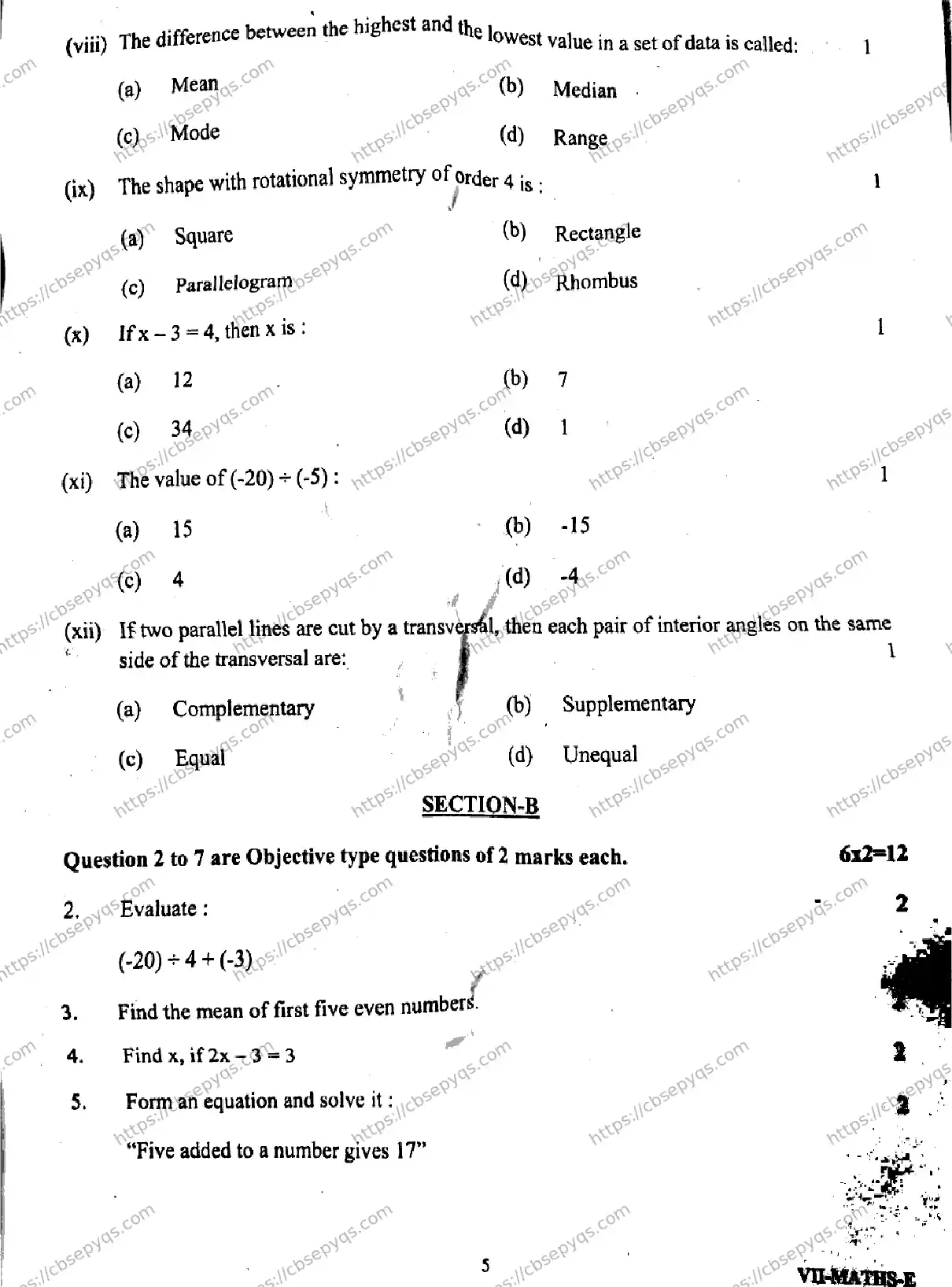 CBSE-Board-7-Previous-Year-Half-Yearly-Papers-2026-MID-TERM-MATHEMATICS-Page-3 Image