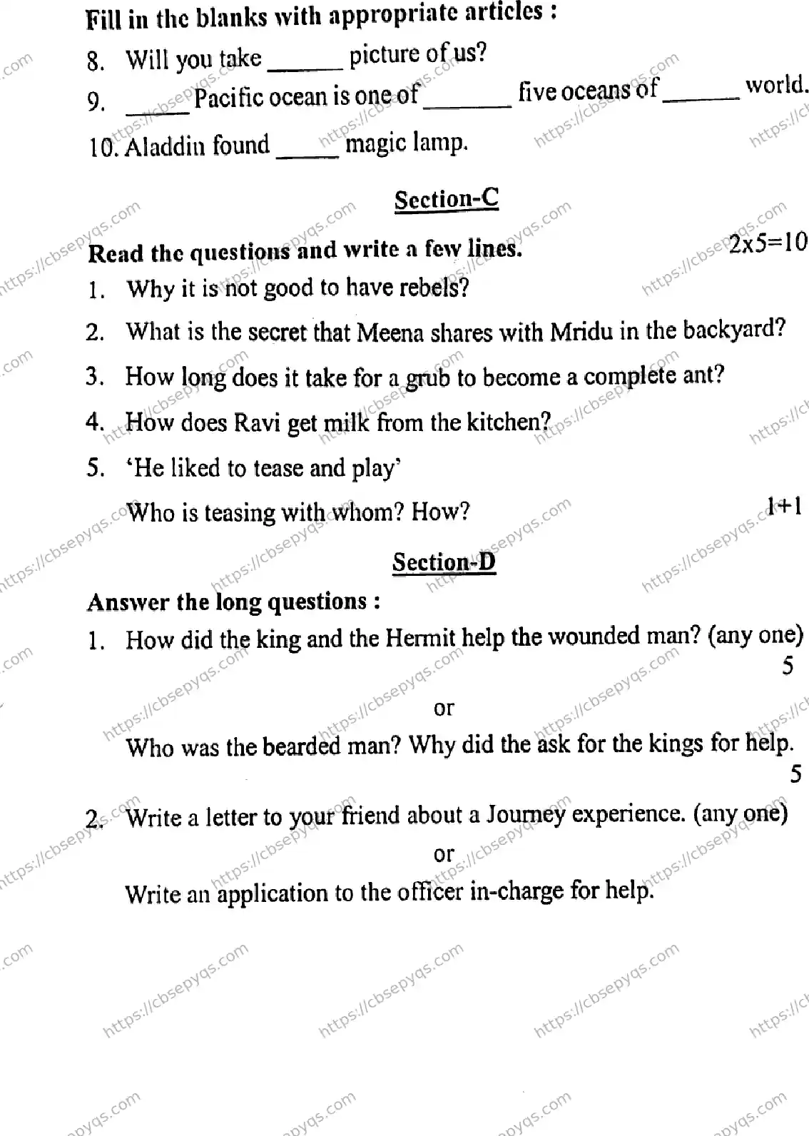 CBSE-Board-7-Previous-Year-PRE-BOARD-PAPERS-Papers-2026-PERIODICAL-TEST-ENGLISH-Page-2 Image