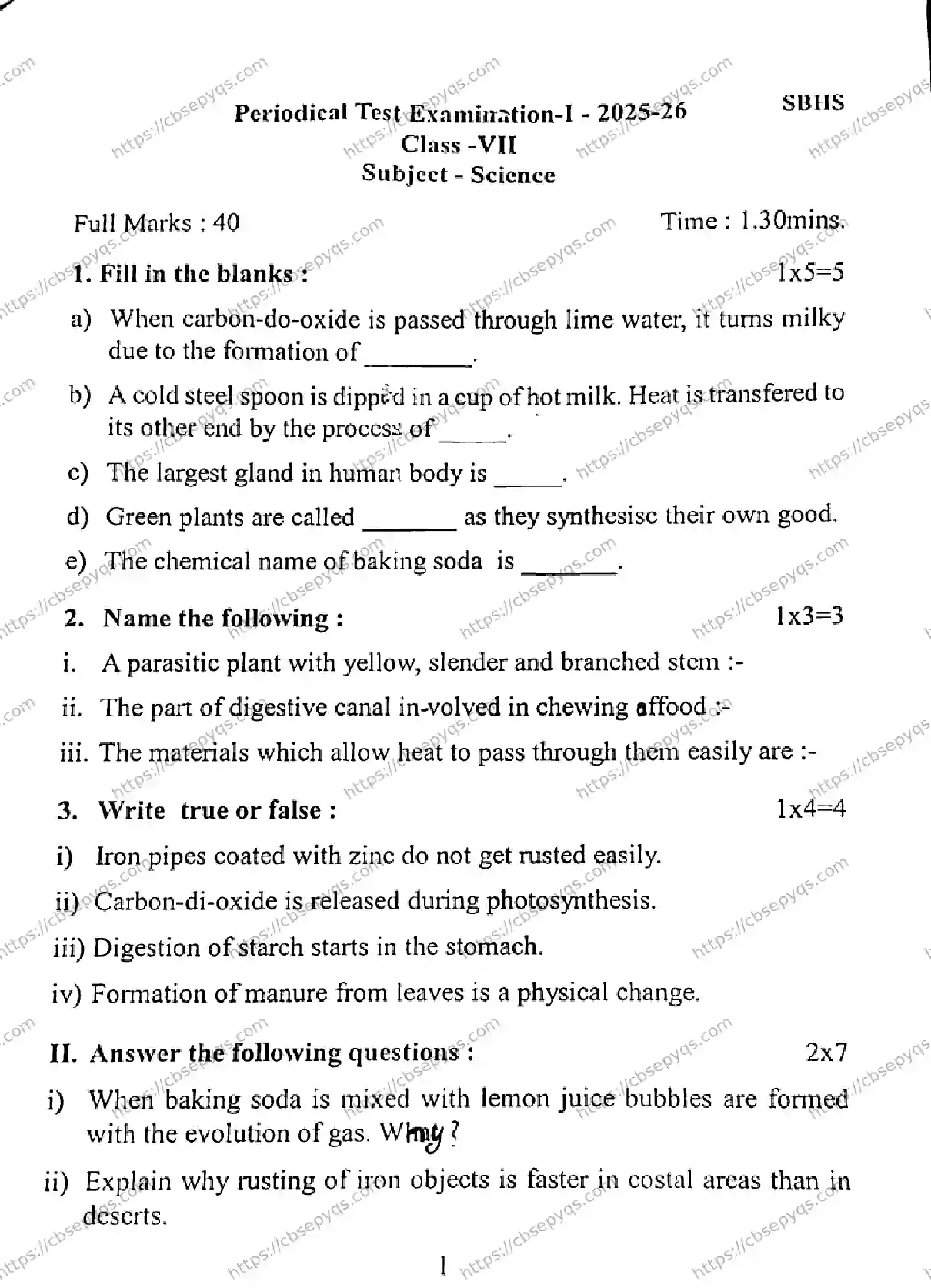 CBSE-Board-7-Previous-Year-PRE-BOARD-PAPERS-Papers-2026-PERIODICAL-TEST-SCIENCE-Page-1 Image