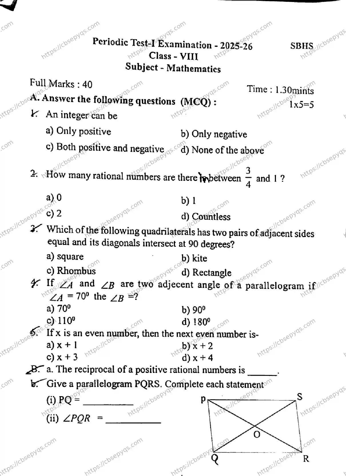 CBSE-Board-8-Previous-Year-Unit-Test-Papers-Papers-2026-PERIODIC-TEST-MATHEMATICS-Page-1 Image