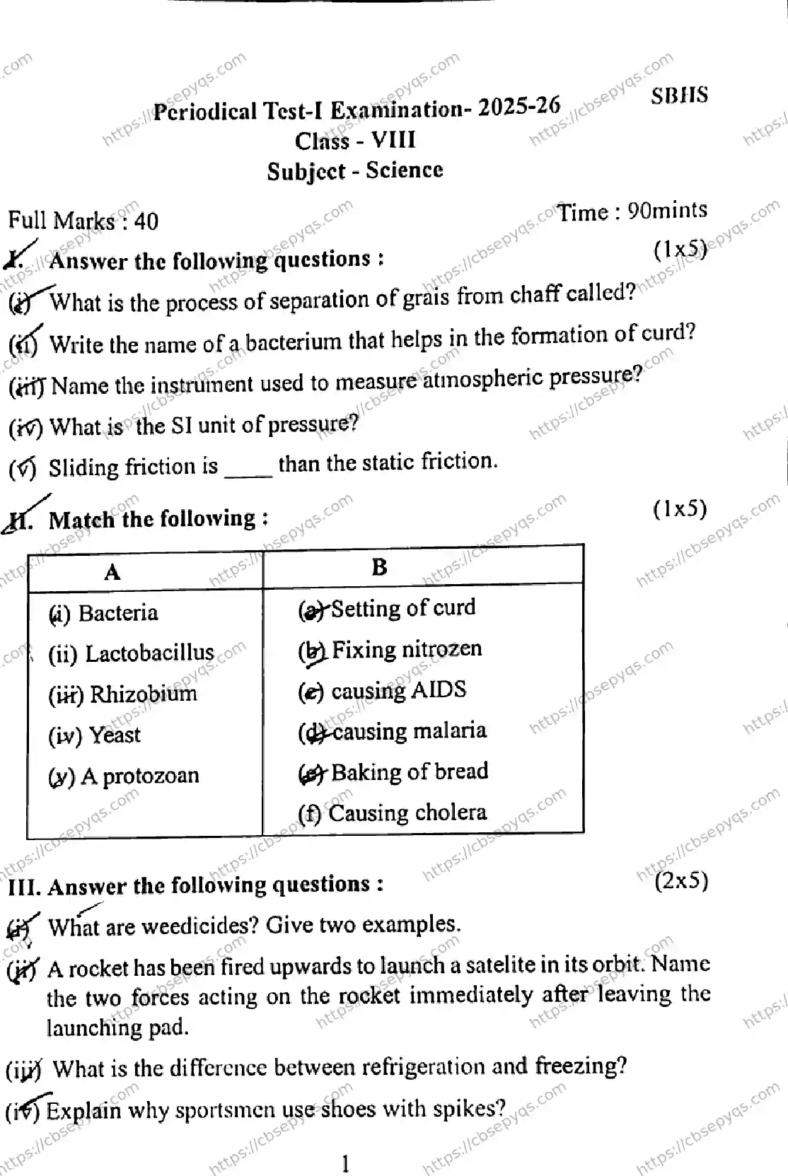 CBSE-Board-8-Previous-Year-Unit-Test-Papers-Papers-2026-PERIODICAL-TEST-SCIENCE-Page-1 Image