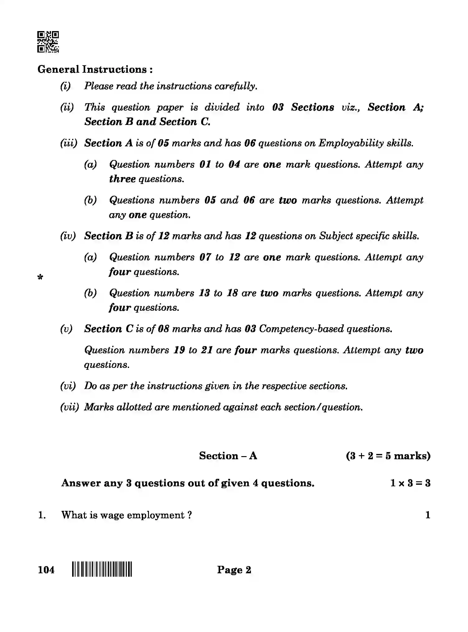 CBSE-Class-10-Previous-Year-Question-Papers-ARTIFICIAL-INTELLIGENCE-QAA-SET-4-Page-2 Image