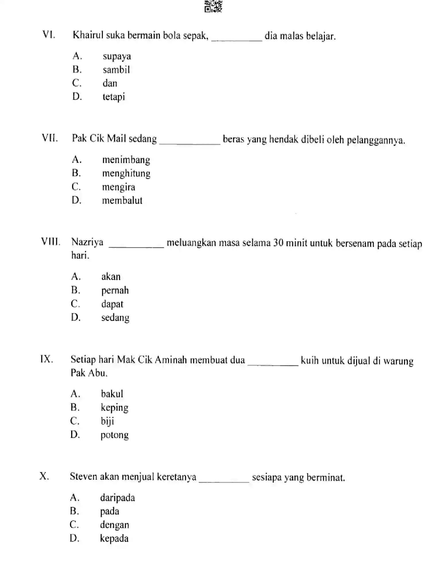 CBSE-Class-10-Previous-Year-Question-Papers-BAHASA-MELAYU-HF1EG-SET-4-Page-13 Image