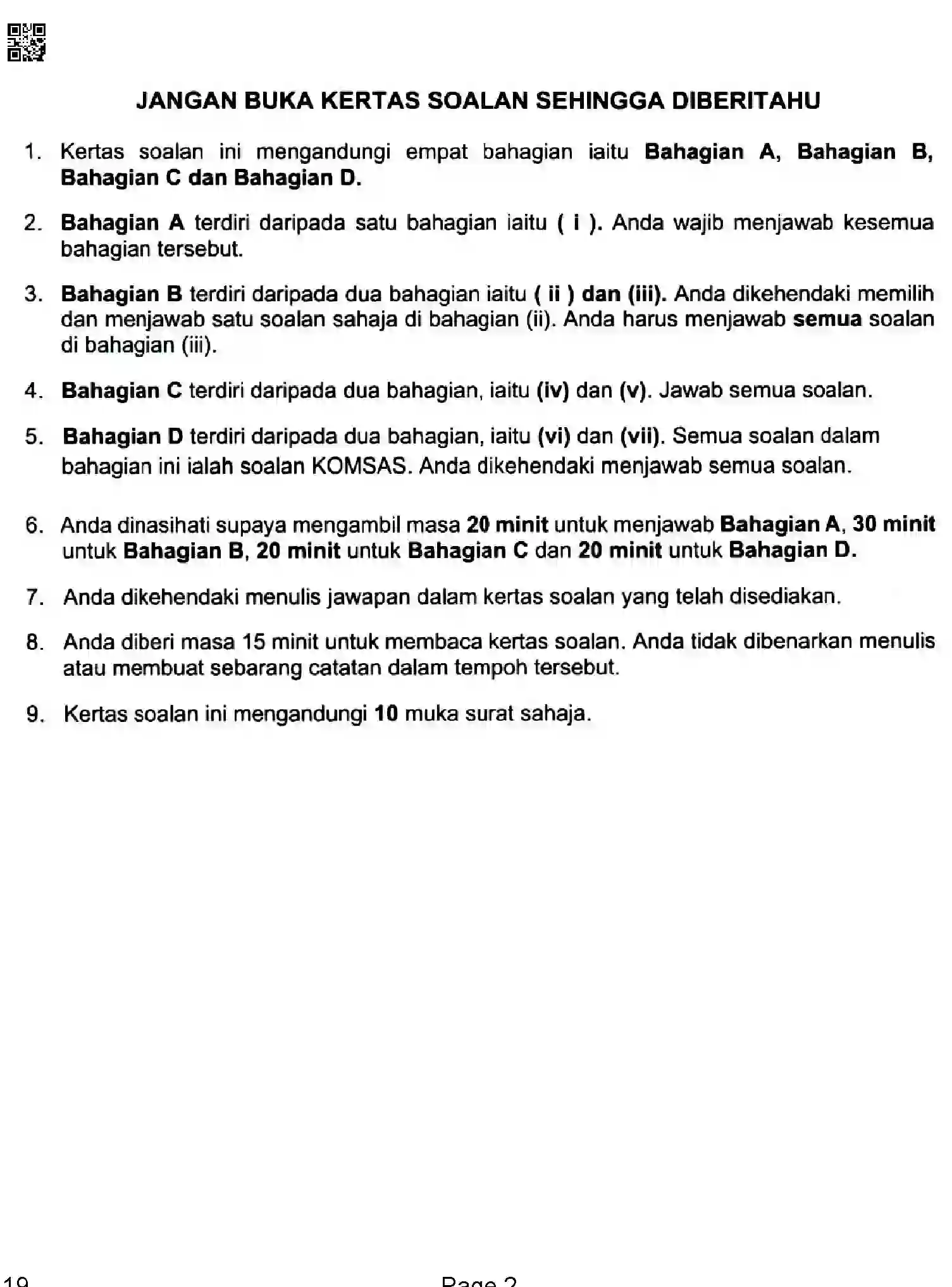 CBSE-Class-10-Previous-Year-Question-Papers-BAHASA-MELAYU-QAA-SET-4-Page-2 Image