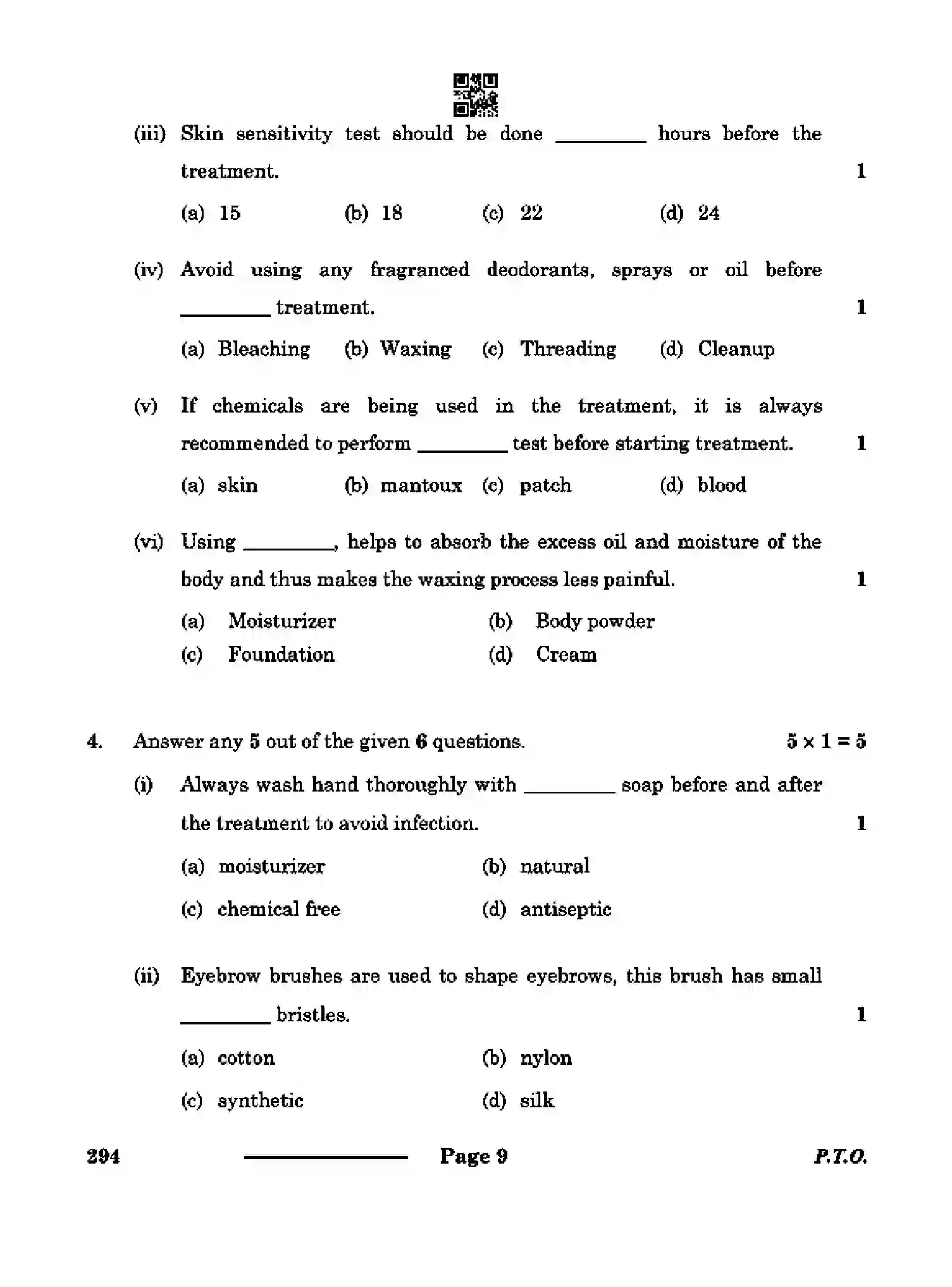 CBSE-Class-10-Previous-Year-Question-Papers-BEAUTY-AND-WELLNESS-CDBA-SET-4-Page-9 Image