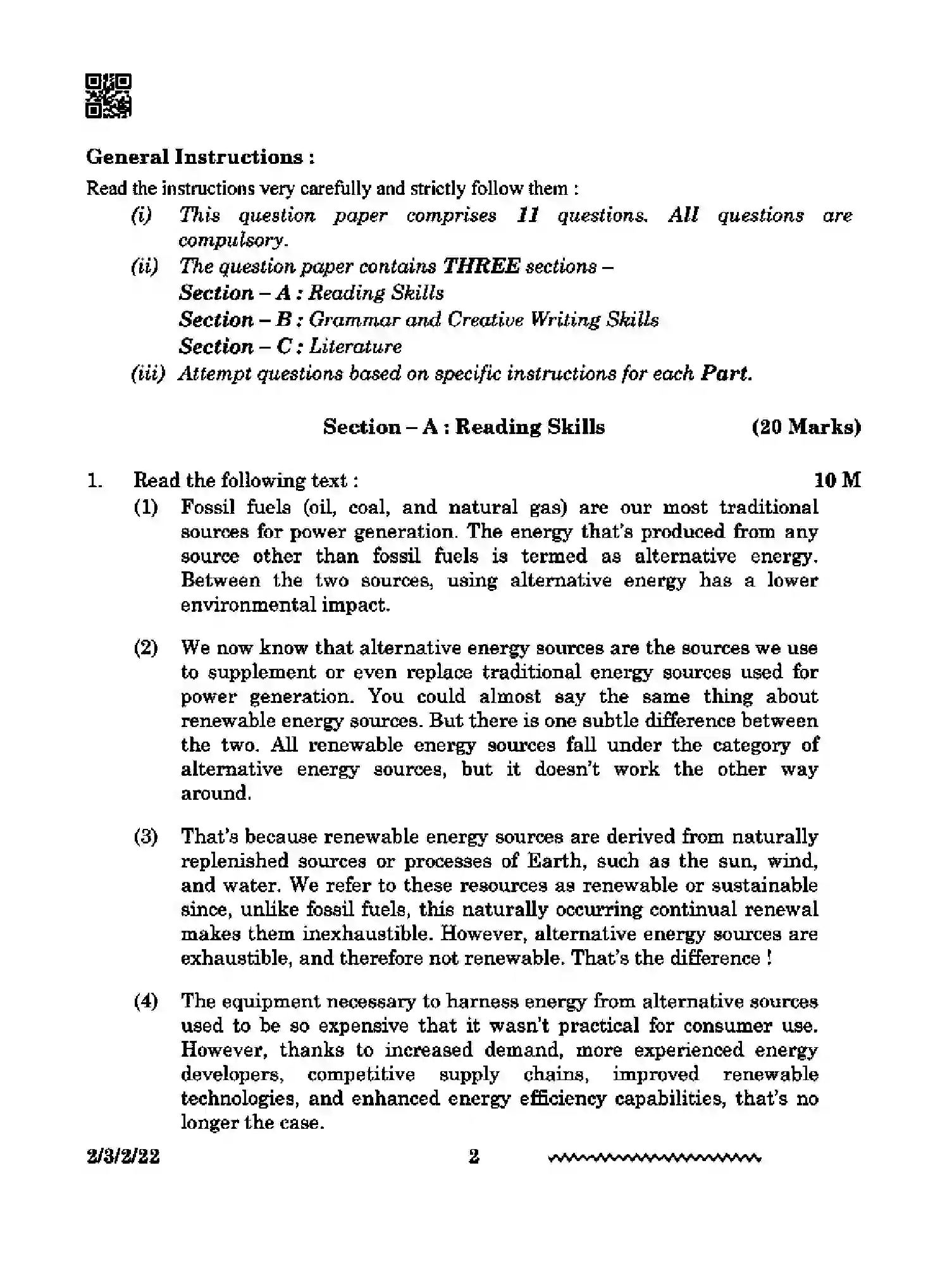 CBSE-Class-10-Previous-Year-Question-Papers-ENGLISH-LANGUAGE-AND-LITERATURE-A1DBB-3-SET-2-Page-2 Image