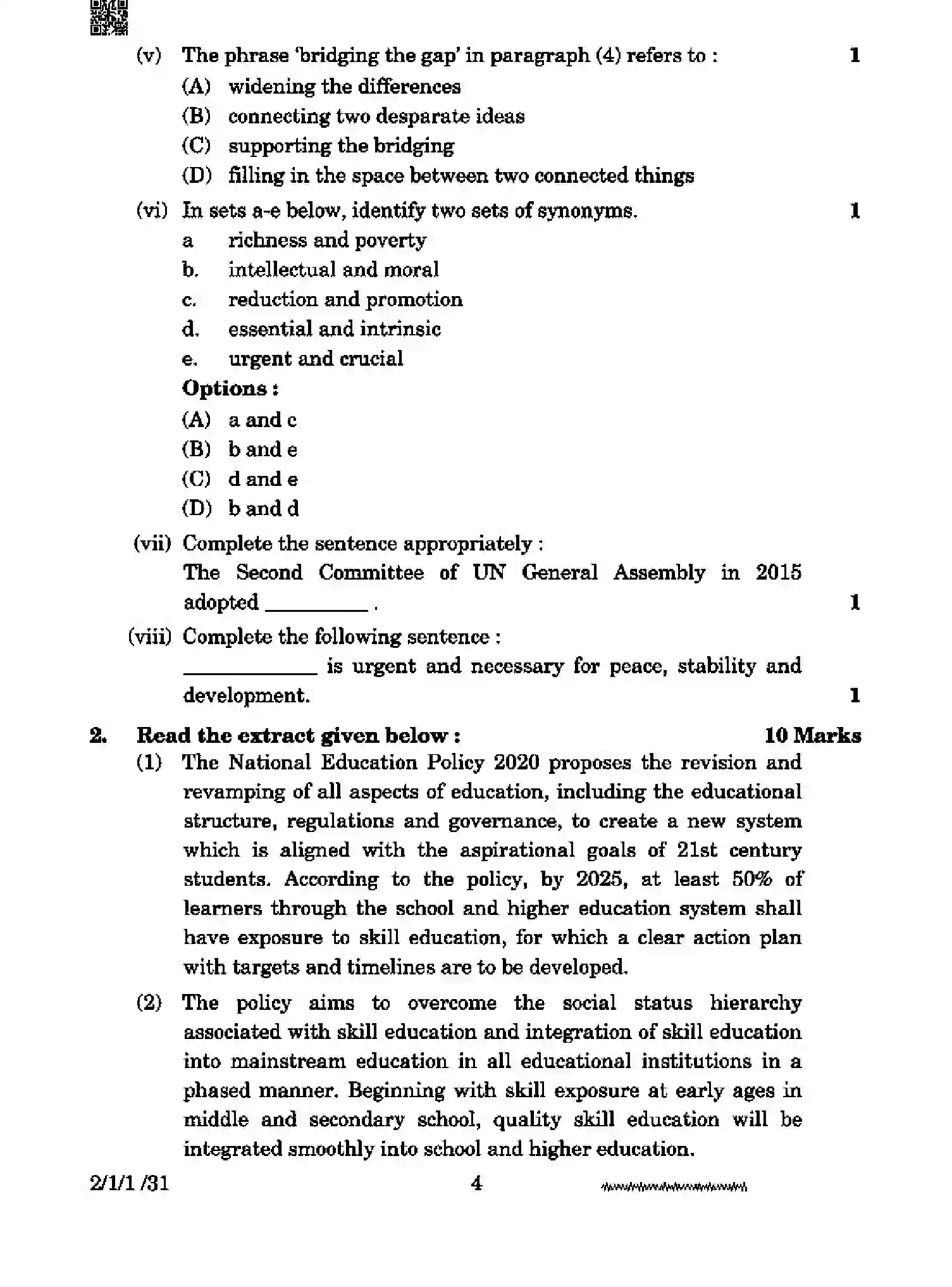 CBSE-Class-10-Previous-Year-Question-Papers-ENGLISH-LANGUAGE-AND-LITERATURE-DDCC3-1-SET-1-Page-4 Image