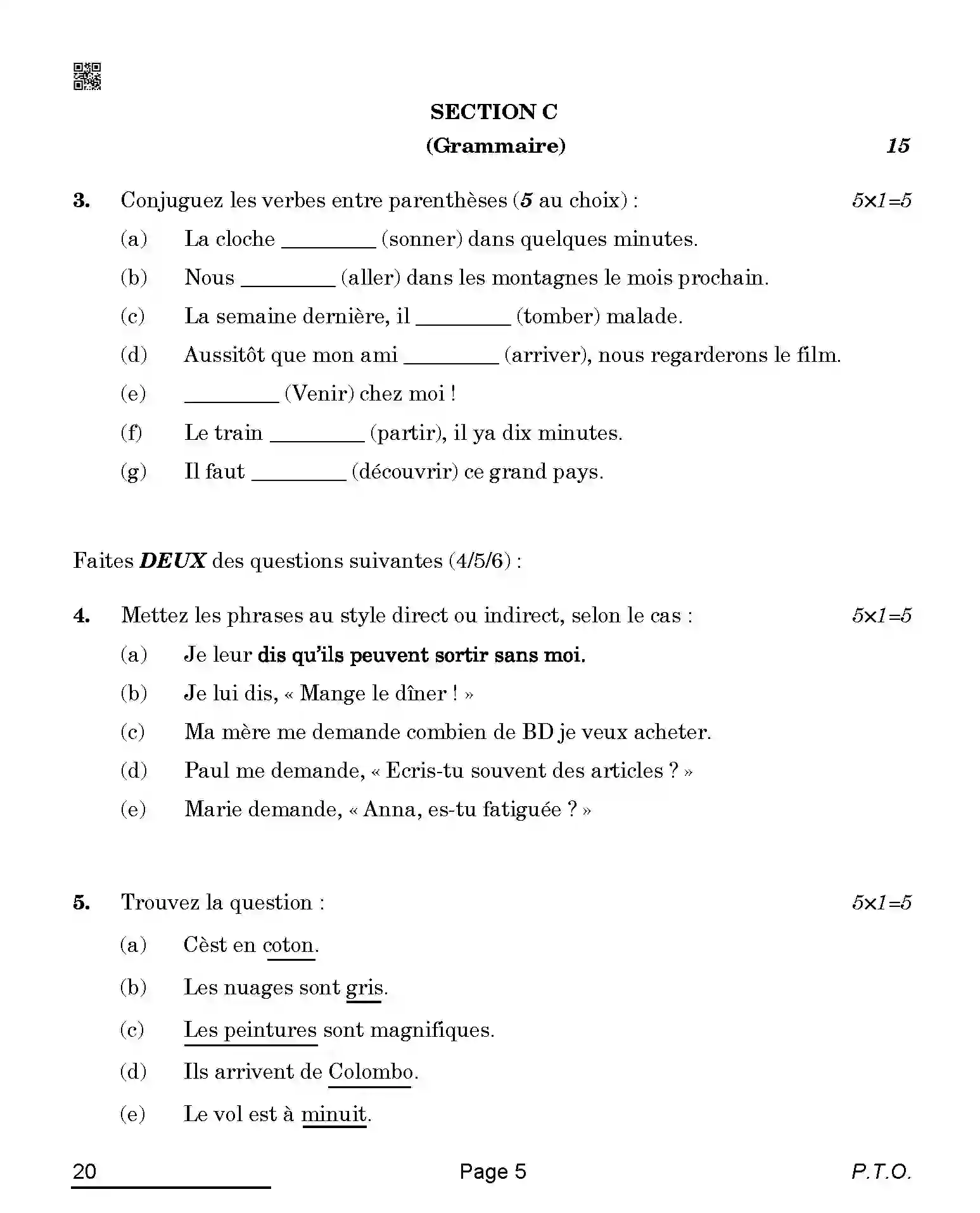 CBSE-Class-10-Previous-Year-Question-Papers-FRENCH-QAQA-C-SET-4-COMP-Page-5 Image