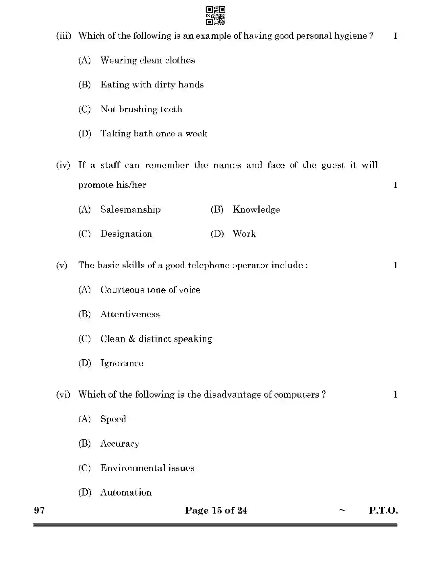CBSE-Class-10-Previous-Year-Question-Papers-FRONT-OFFICE-OPERATIONS-HF1EG-SET-4-Page-15 Image