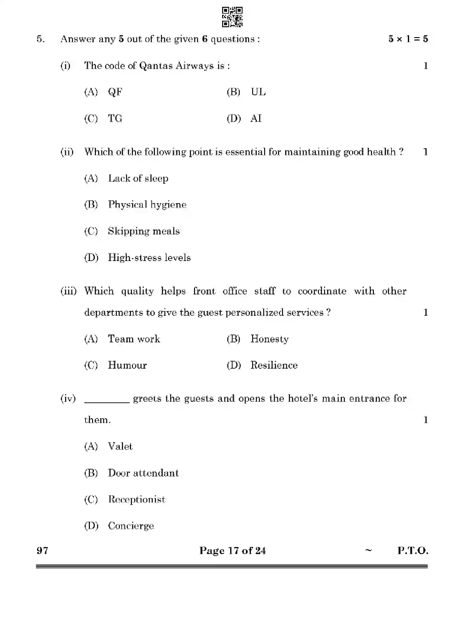 CBSE-Class-10-Previous-Year-Question-Papers-FRONT-OFFICE-OPERATIONS-HF1EG-SET-4-Page-17 Image