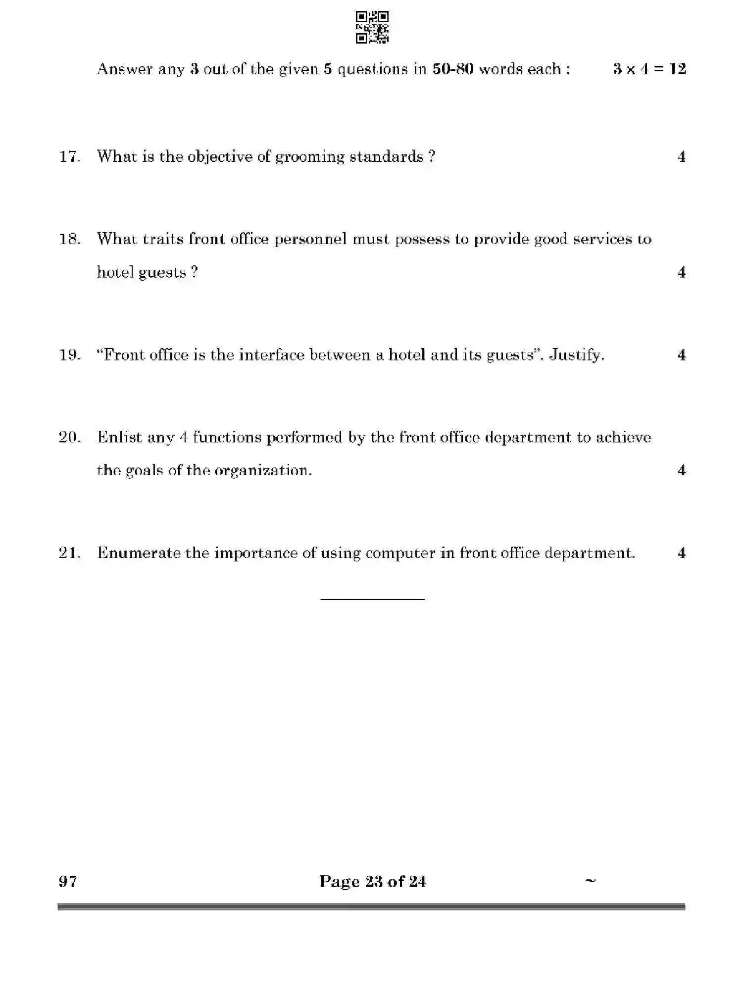 CBSE-Class-10-Previous-Year-Question-Papers-FRONT-OFFICE-OPERATIONS-HF1EG-SET-4-Page-23 Image