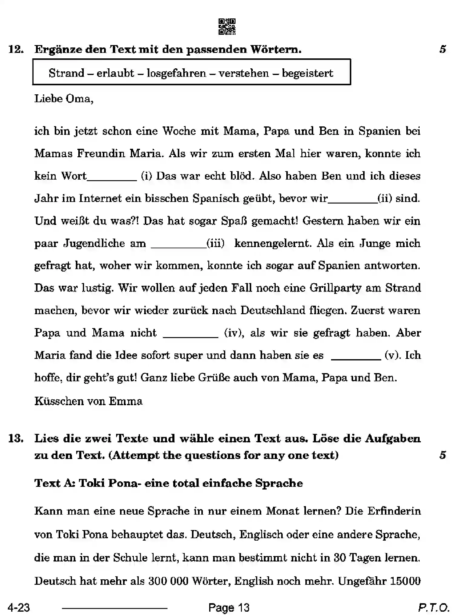 CBSE-Class-10-Previous-Year-Question-Papers-GERMAN-CDBA-SET-4-Page-13 Image