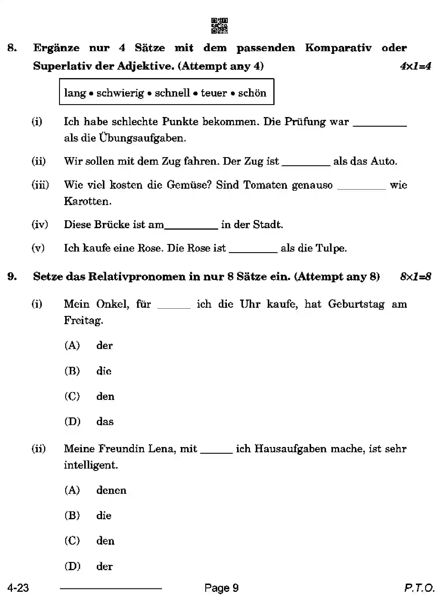 CBSE-Class-10-Previous-Year-Question-Papers-GERMAN-CDBA-SET-4-Page-9 Image