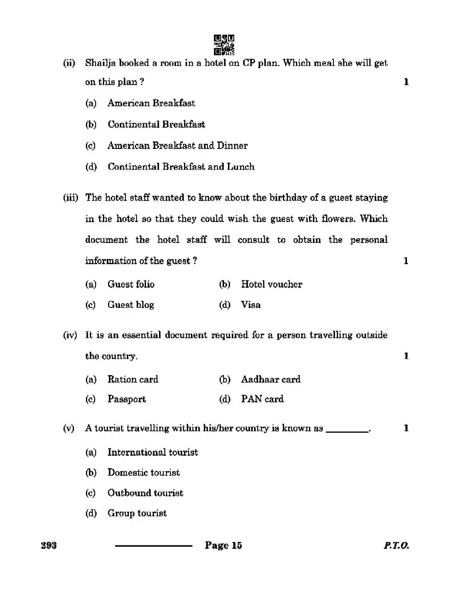CBSE-Class-10-Previous-Year-Question-Papers-INTRODUCTION-TO-TOURISM-CDBA-SET-4-Page-15 Image