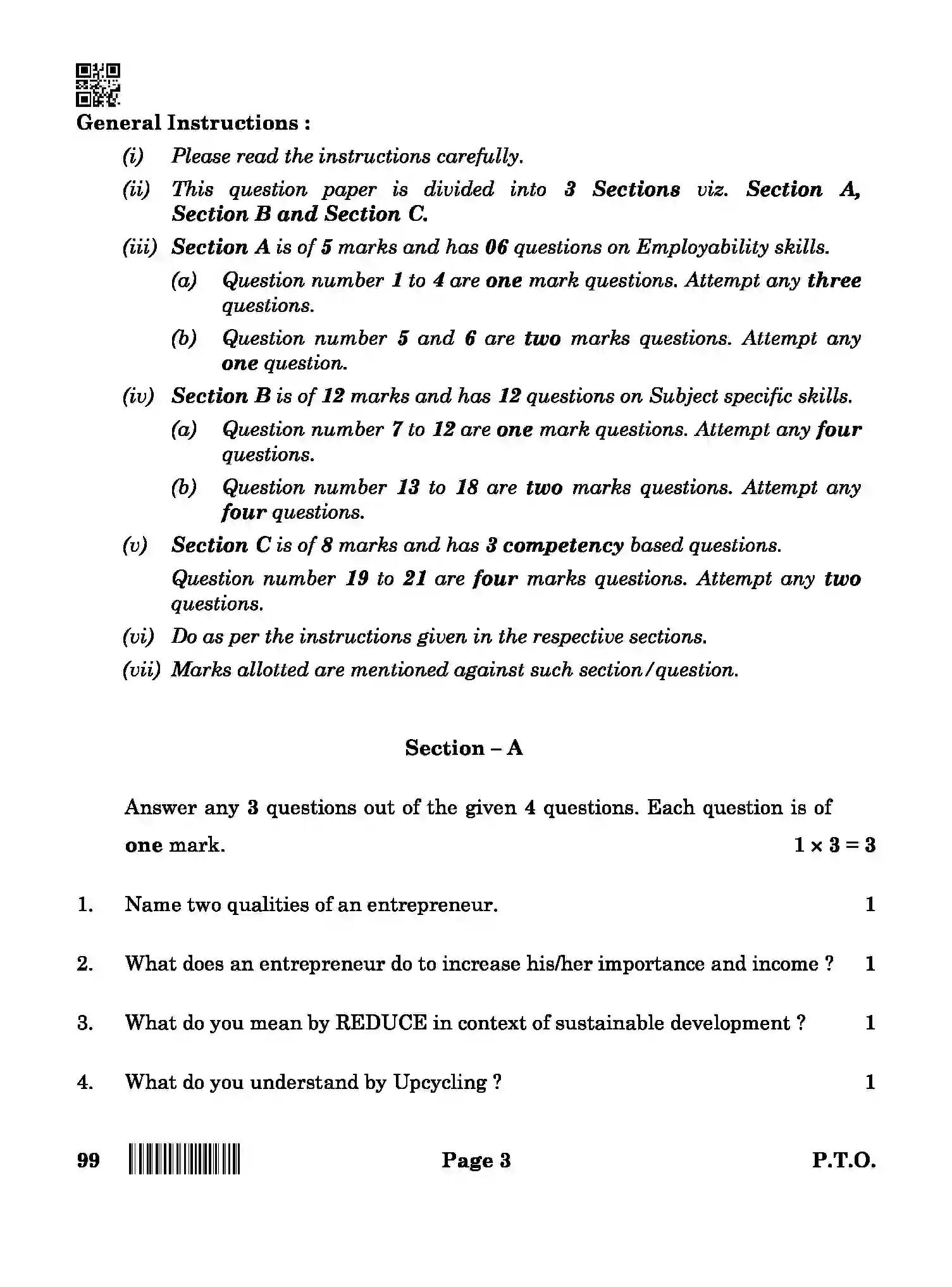 CBSE-Class-10-Previous-Year-Question-Papers-MARKETING-AND-SALES-QAA-SET-4-Page-3 Image