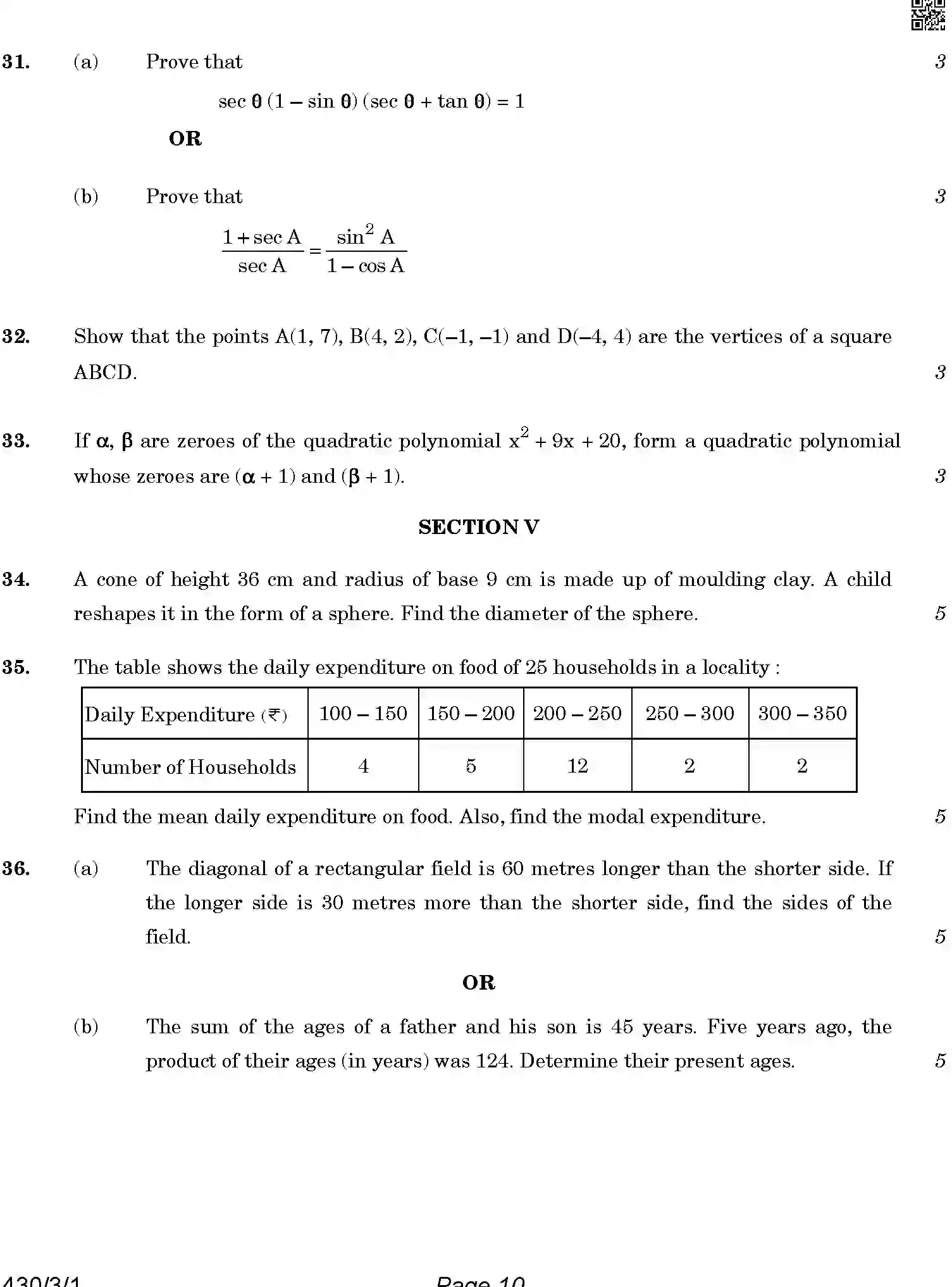 CBSE-Class-10-Previous-Year-Question-Papers-MATHEMATICS-BASIC-4JLZ3-C-SET-1-COMP-Page-10 Image