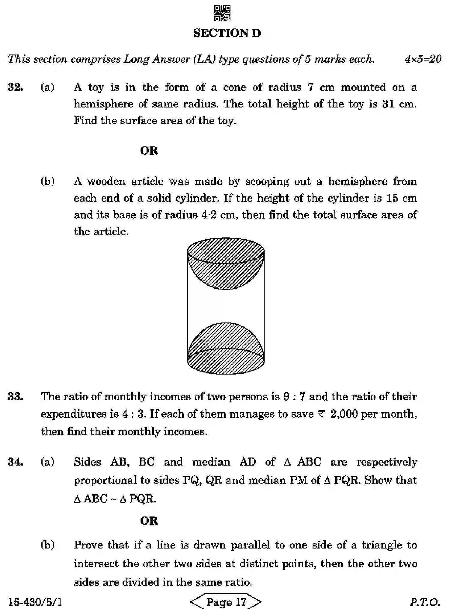 CBSE-Class-10-Previous-Year-Question-Papers-MATHEMATICS-BASIC-C5ABD-5-SET-1-Page-17 Image