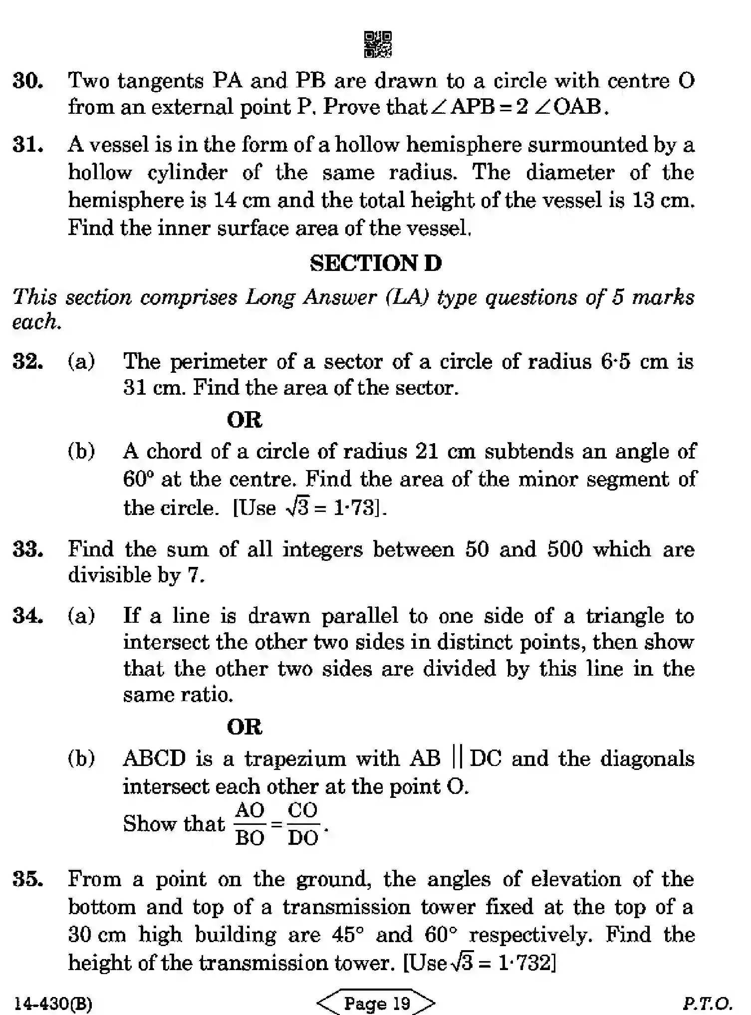 CBSE-Class-10-Previous-Year-Question-Papers-MATHEMATICS-BASIC-CDBA-SET-5-Page-19 Image